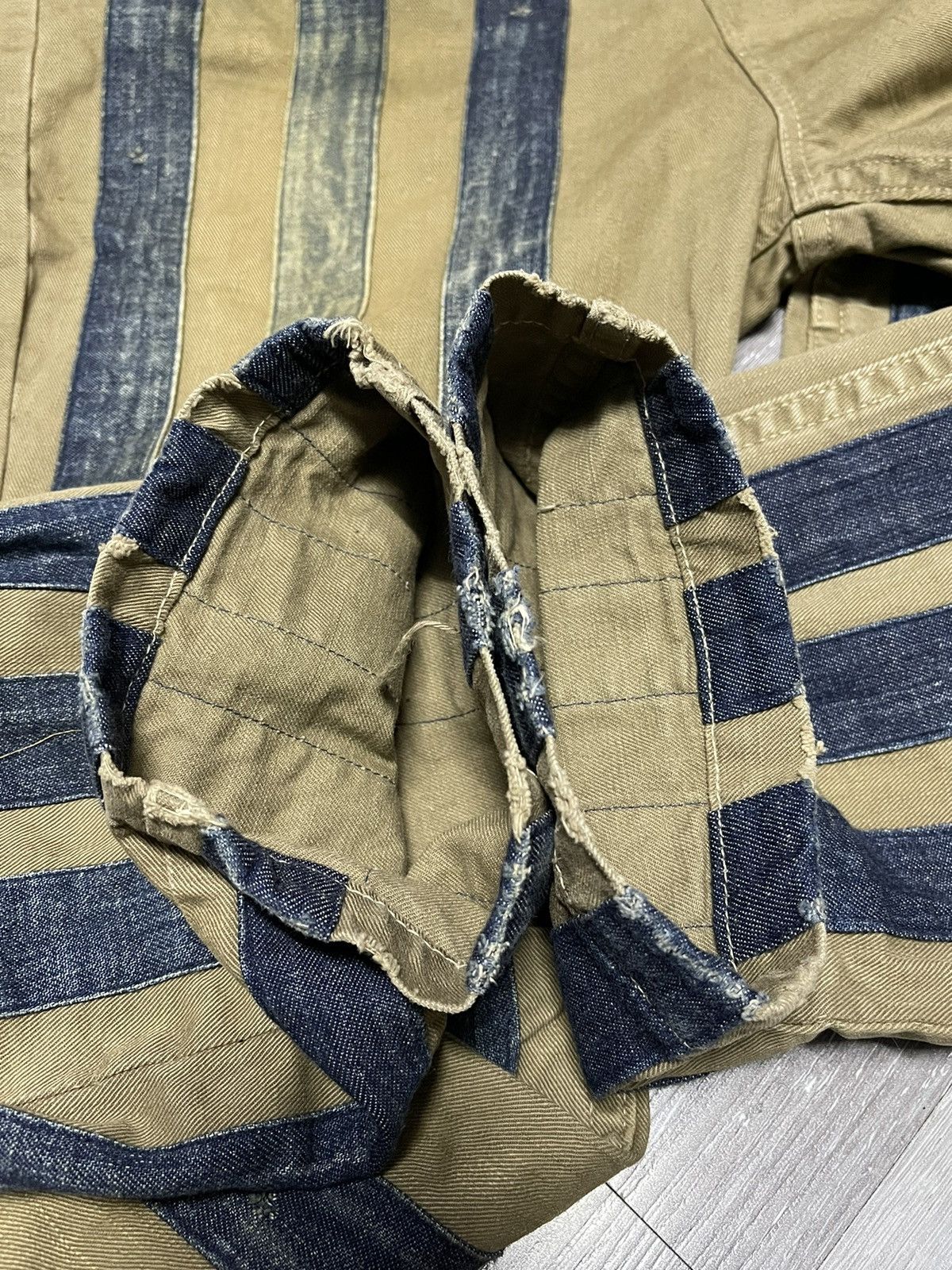 If Six Was Nine × Kapital × Kapital Kountry Kapital kounty Pants Stripe Jeans Rare Design Size US 28 / EU 44 - 18 Thumbnail