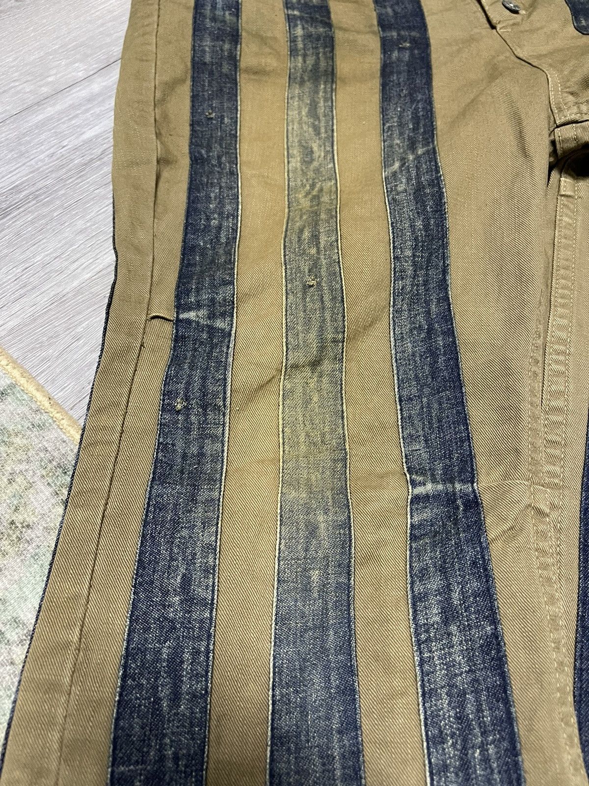 If Six Was Nine × Kapital × Kapital Kountry Kapital kounty Pants Stripe Jeans Rare Design Size US 28 / EU 44 - 5 Thumbnail