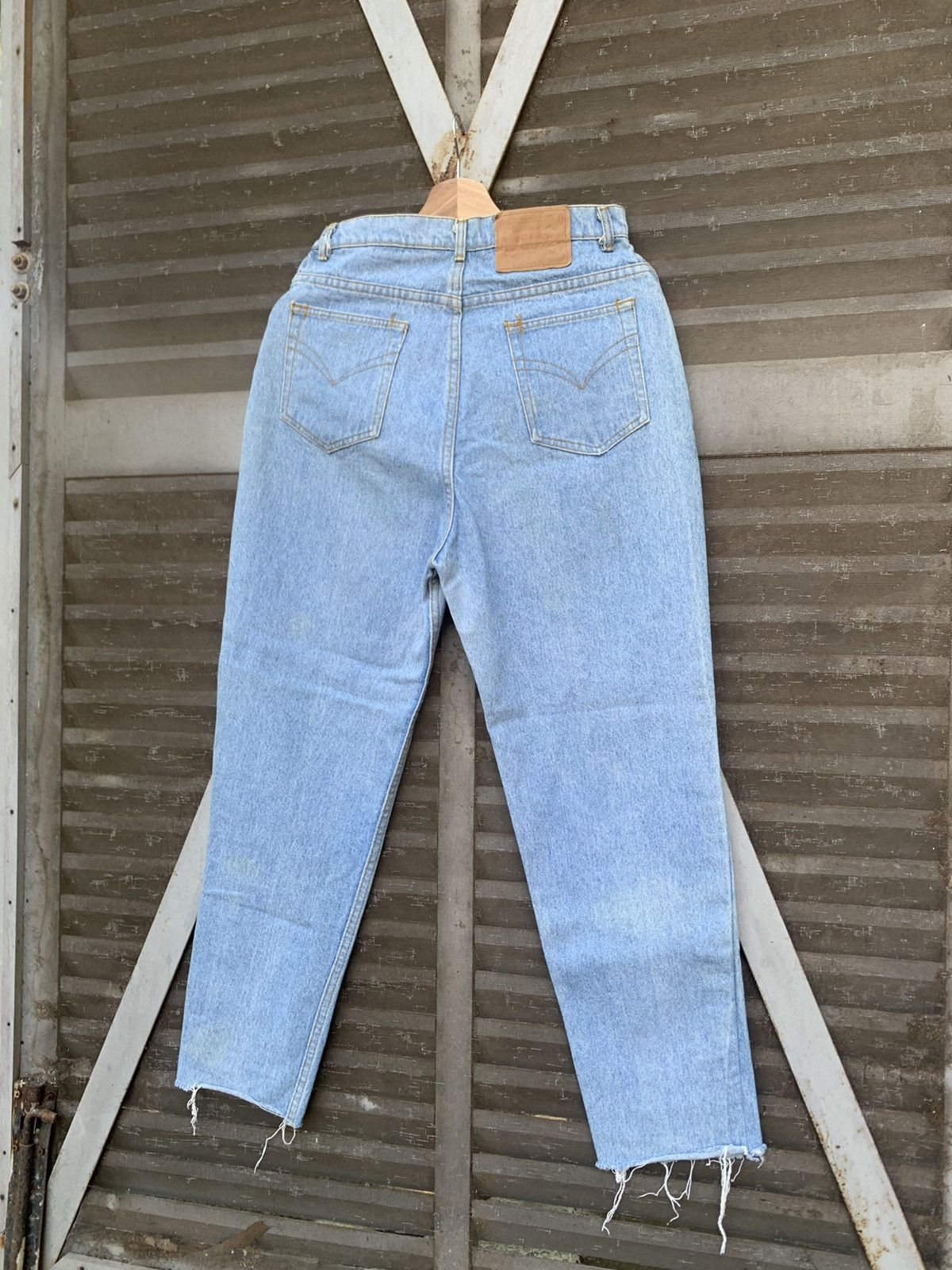 Vintage 👹VINTAGE POTRO DISTRESSED PATCHWORK SLIM FIT JEANS (WOMAN) Size US 26 / EU 42 - 9 Thumbnail