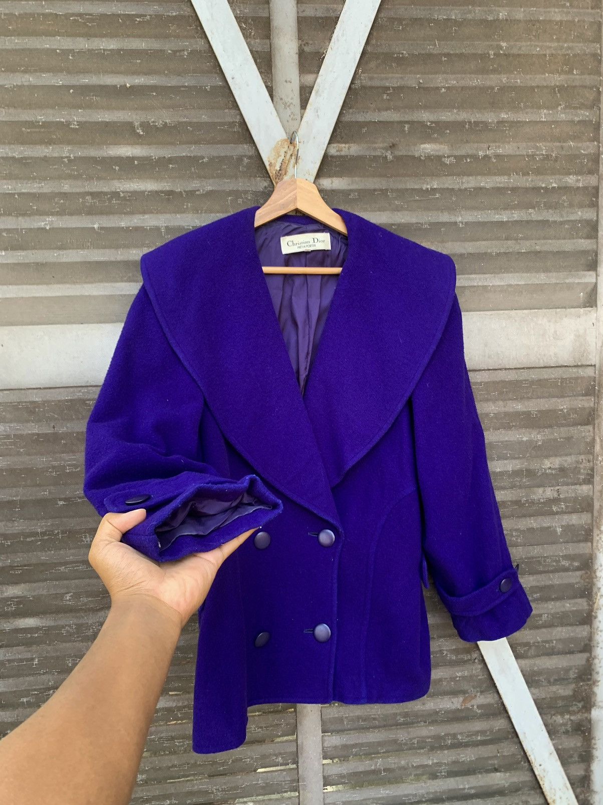 Christian Dior Monsieur CHRISTIAN DIOR DOUBLE BREASTED PURPLE JACKET (WOMAN) Size US L / EU 52-54 / 3 - 5 Thumbnail
