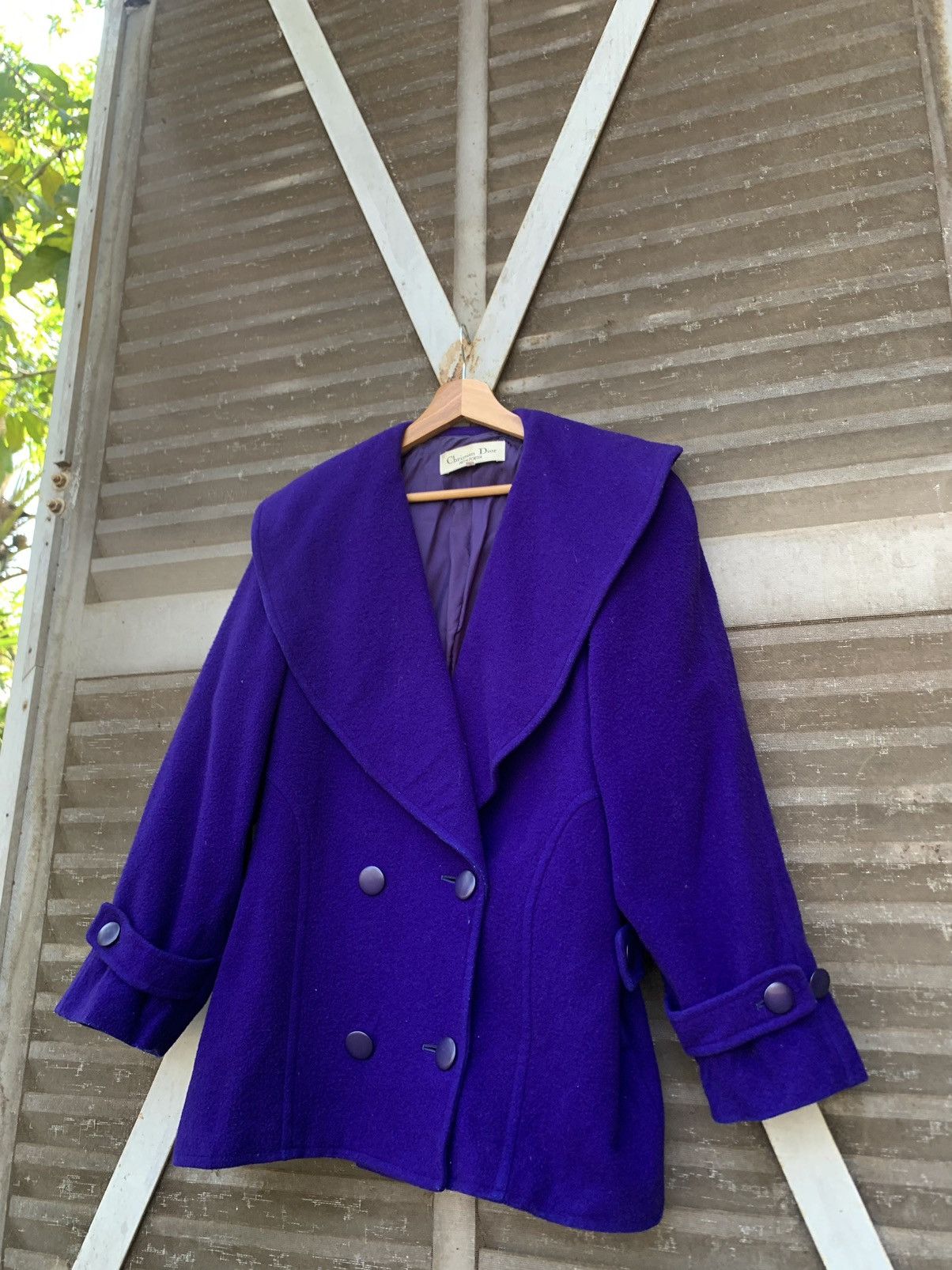 Christian Dior Monsieur CHRISTIAN DIOR DOUBLE BREASTED PURPLE JACKET (WOMAN) Size US L / EU 52-54 / 3 - 4 Thumbnail