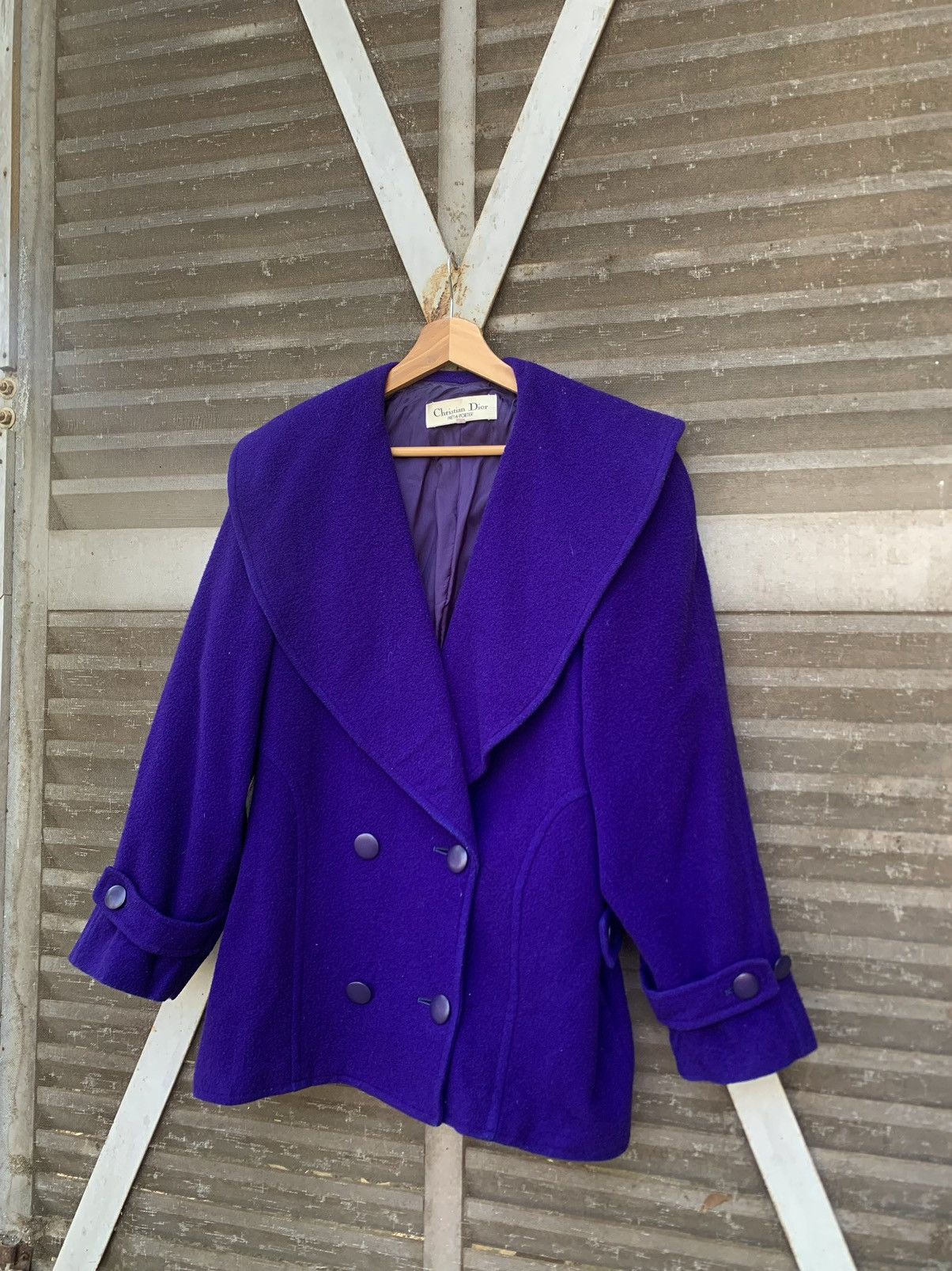 Christian Dior Monsieur CHRISTIAN DIOR DOUBLE BREASTED PURPLE JACKET (WOMAN) Size US L / EU 52-54 / 3 - 2 Thumbnail