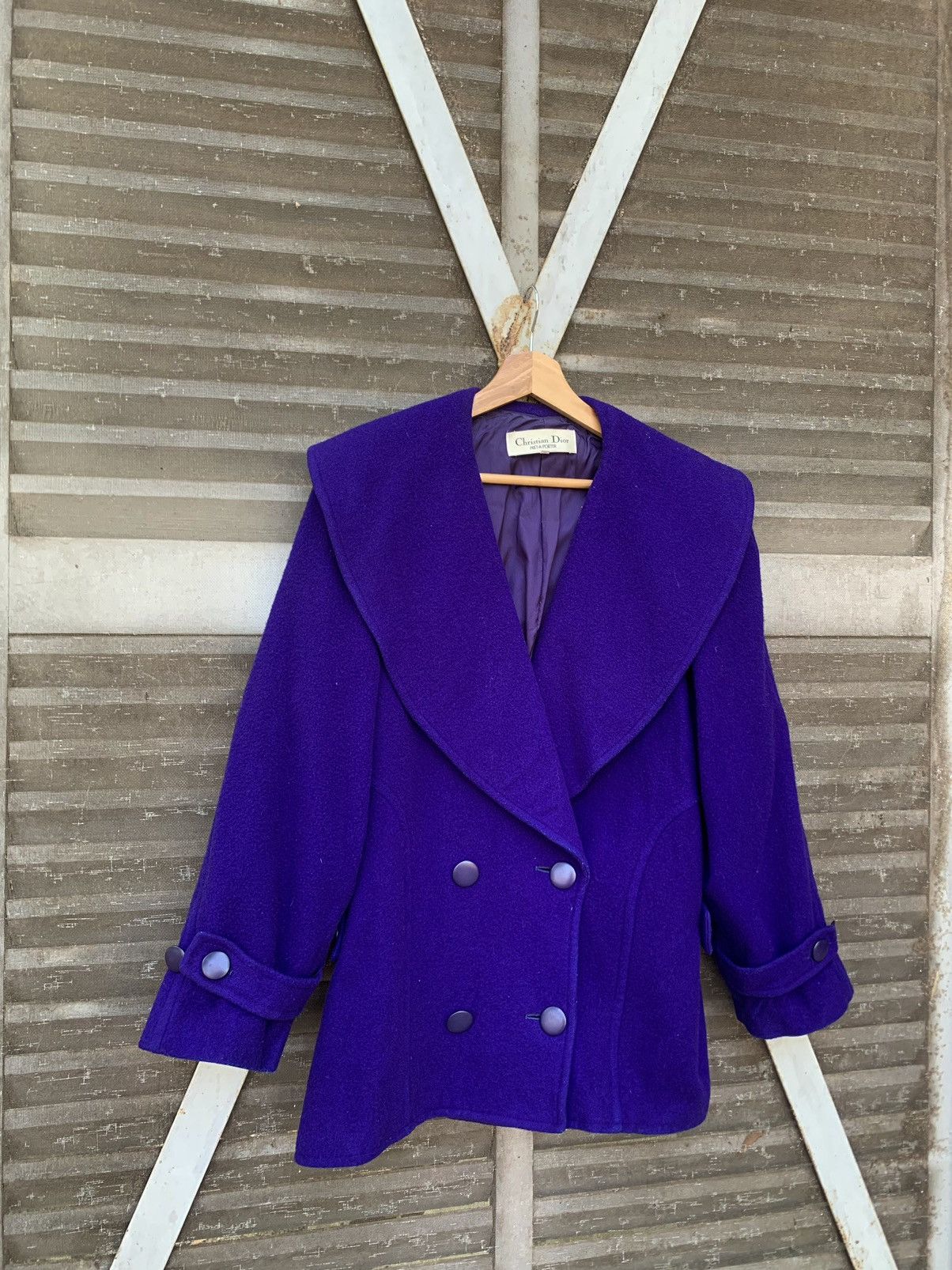 Christian Dior Monsieur CHRISTIAN DIOR DOUBLE BREASTED PURPLE JACKET (WOMAN) Size US L / EU 52-54 / 3 - 3 Thumbnail