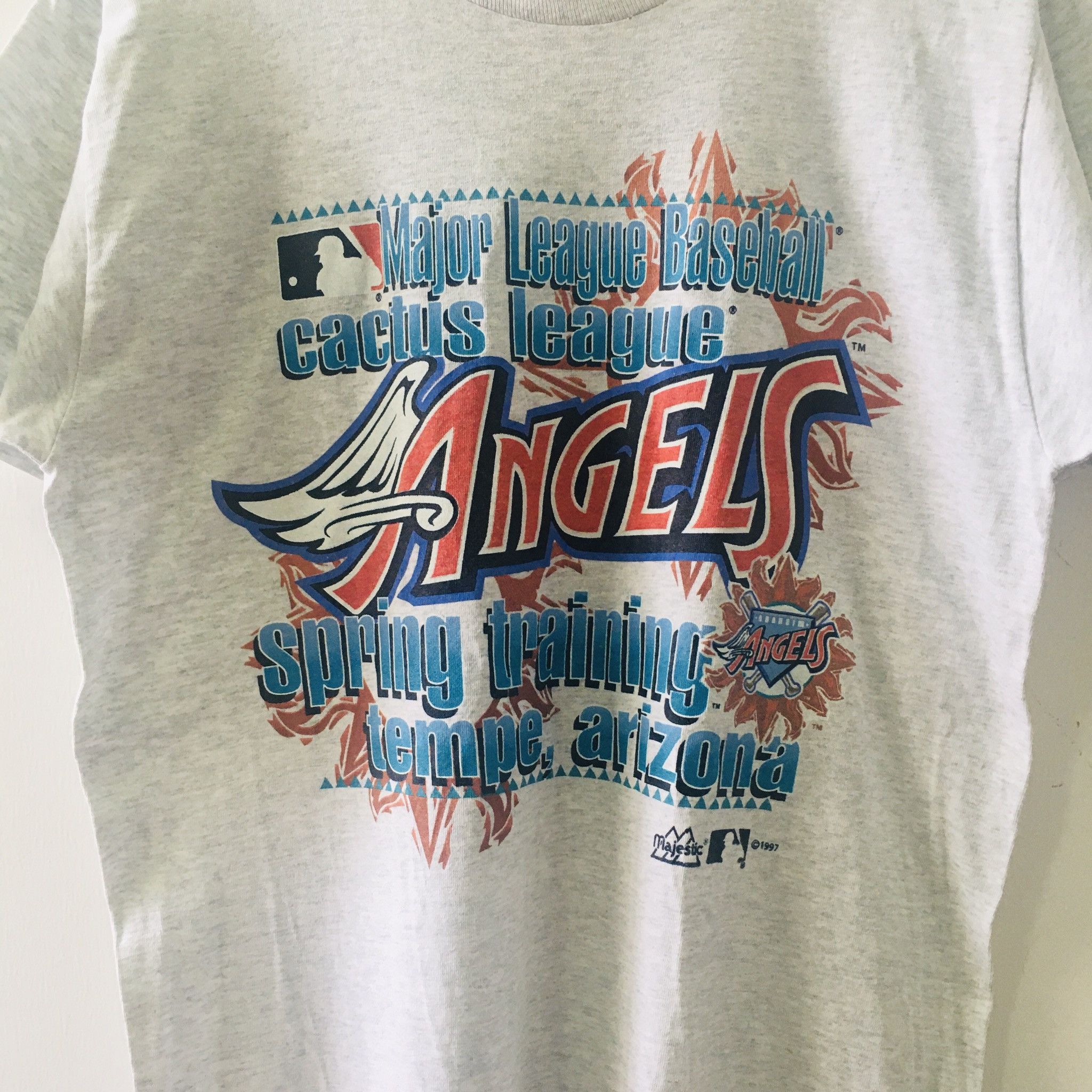 Fruit Of The Loom MLB Anaheim Angels Baseball Team 90s Tee Size US M / EU 48-50 / 2 - 2 Thumbnail