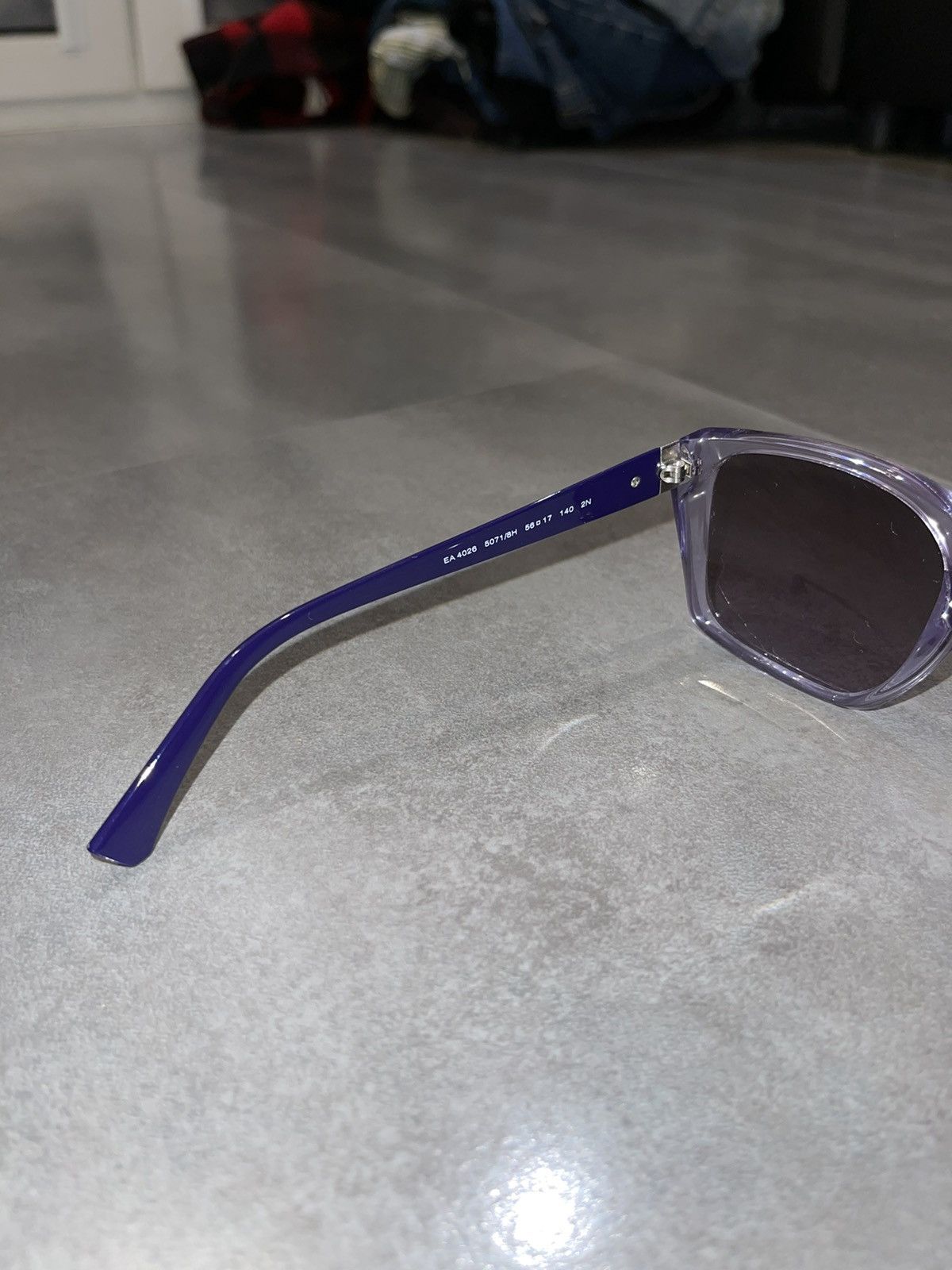 Armani × Emporio Armani × Giorgio Armani Emporio Armani EA4026 5071/8H Violet Sunglasses Size ONE SIZE - 12 Thumbnail