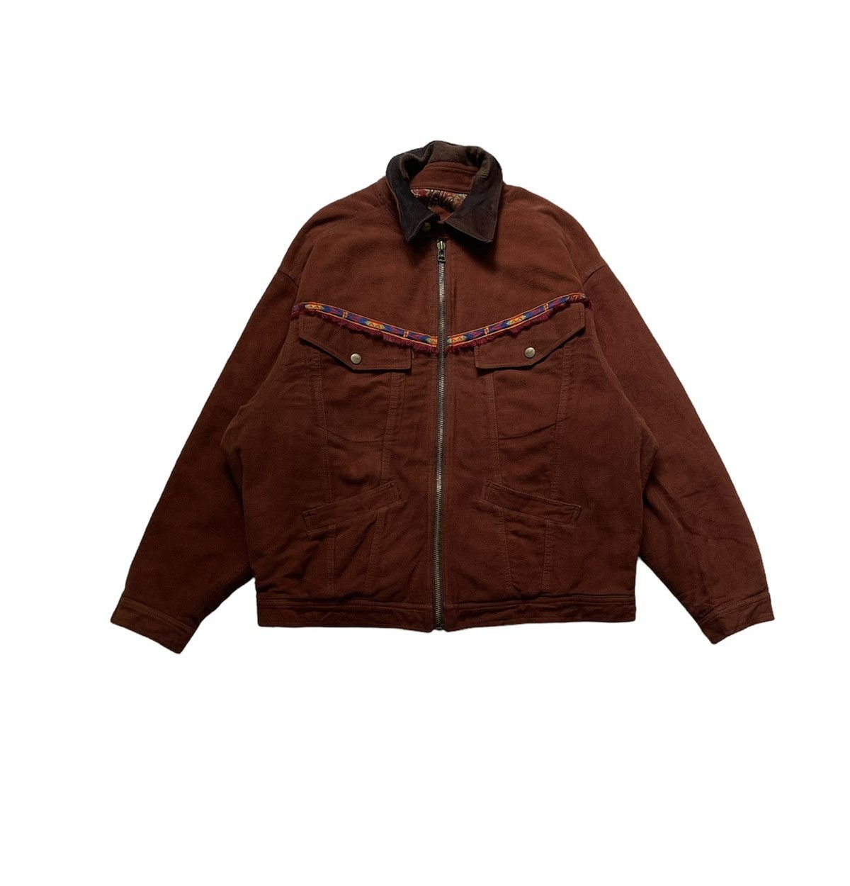 image of Nigel Cabourn Jacket Navajo in Brown, Men's (Size Small)