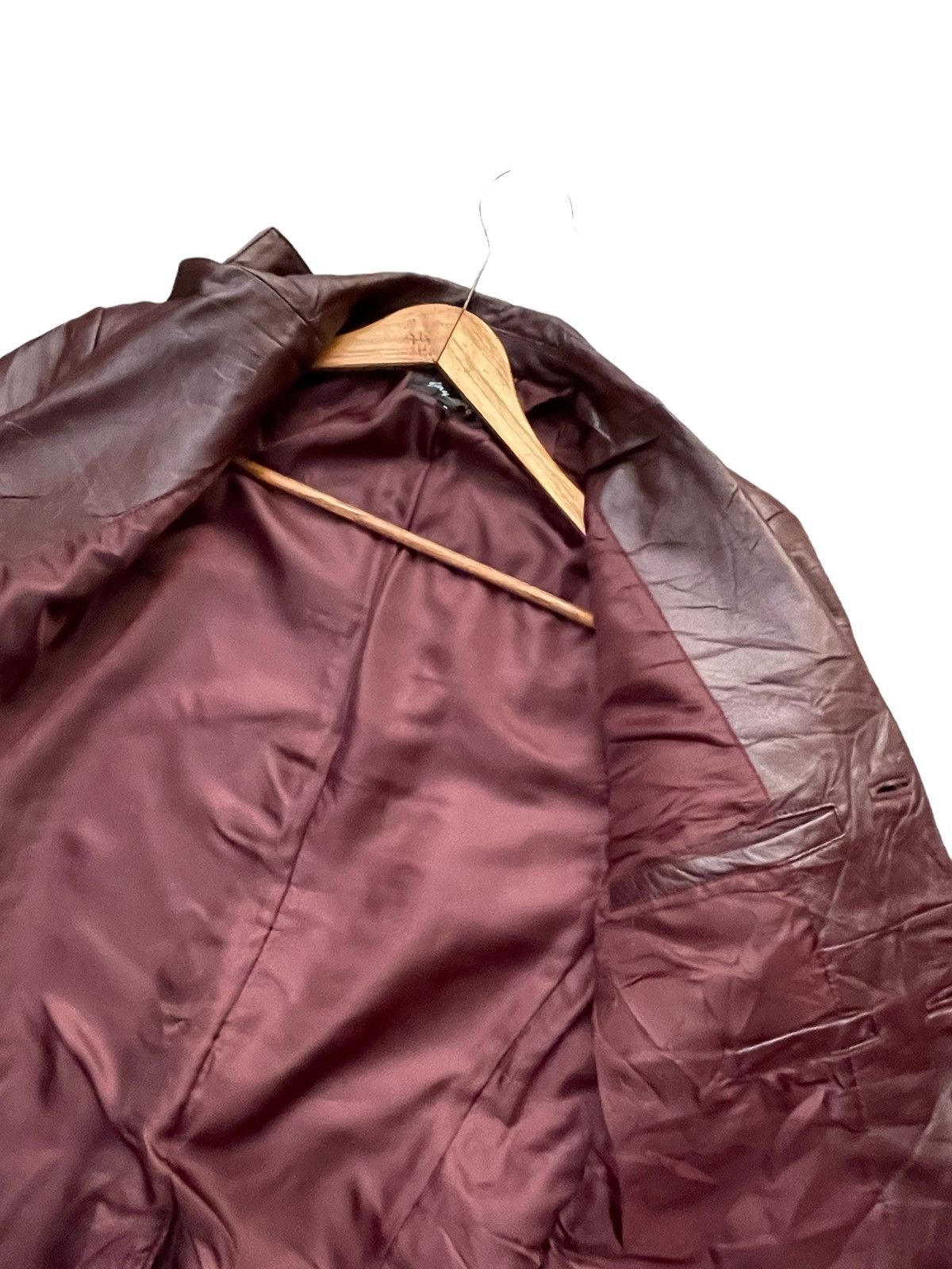 Japanese Brand Bay leaf Leather Jacket Size US S / EU 44-46 / 1 - 7 Thumbnail