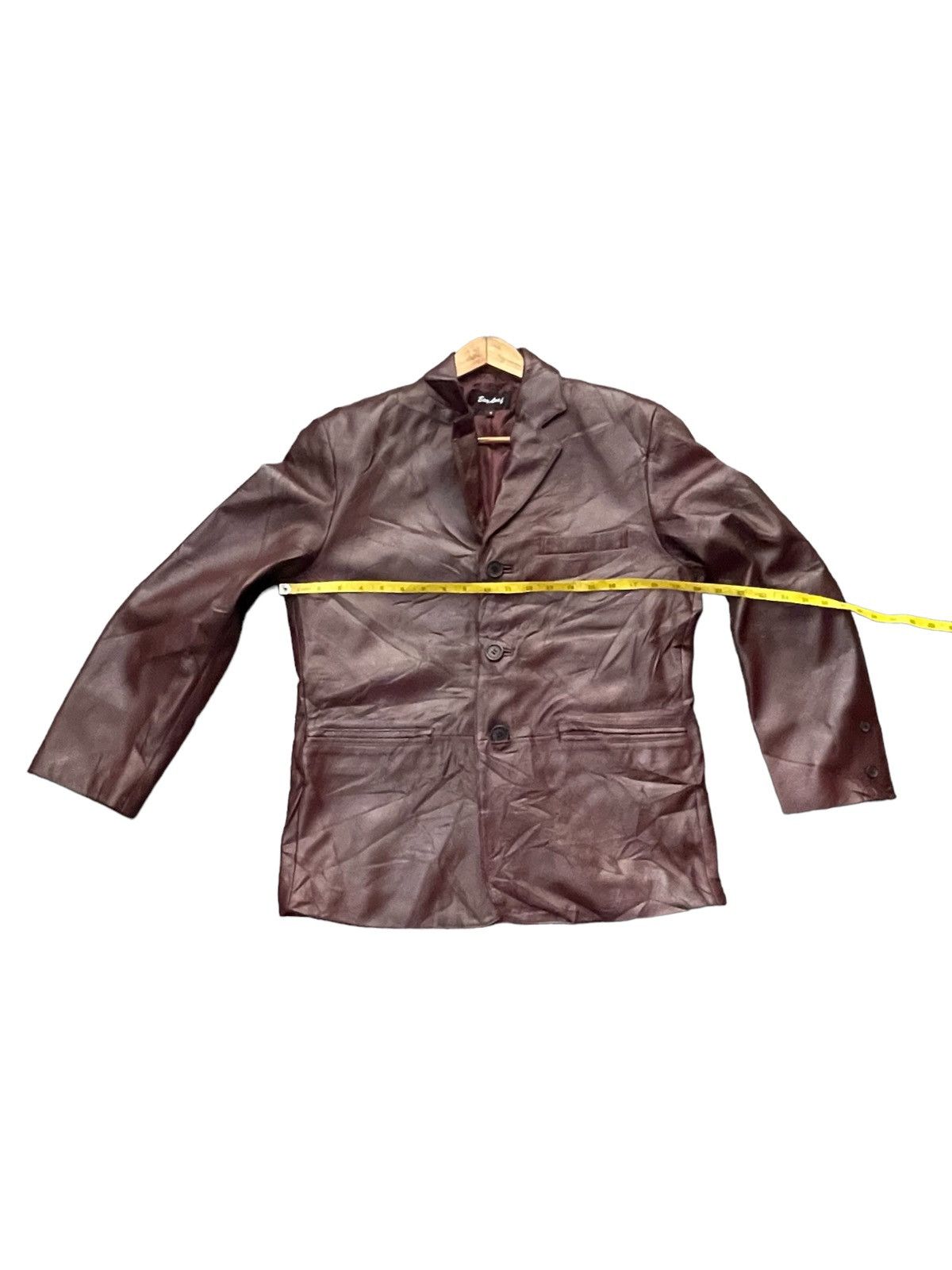 Japanese Brand Bay leaf Leather Jacket Size US S / EU 44-46 / 1 - 2 Thumbnail
