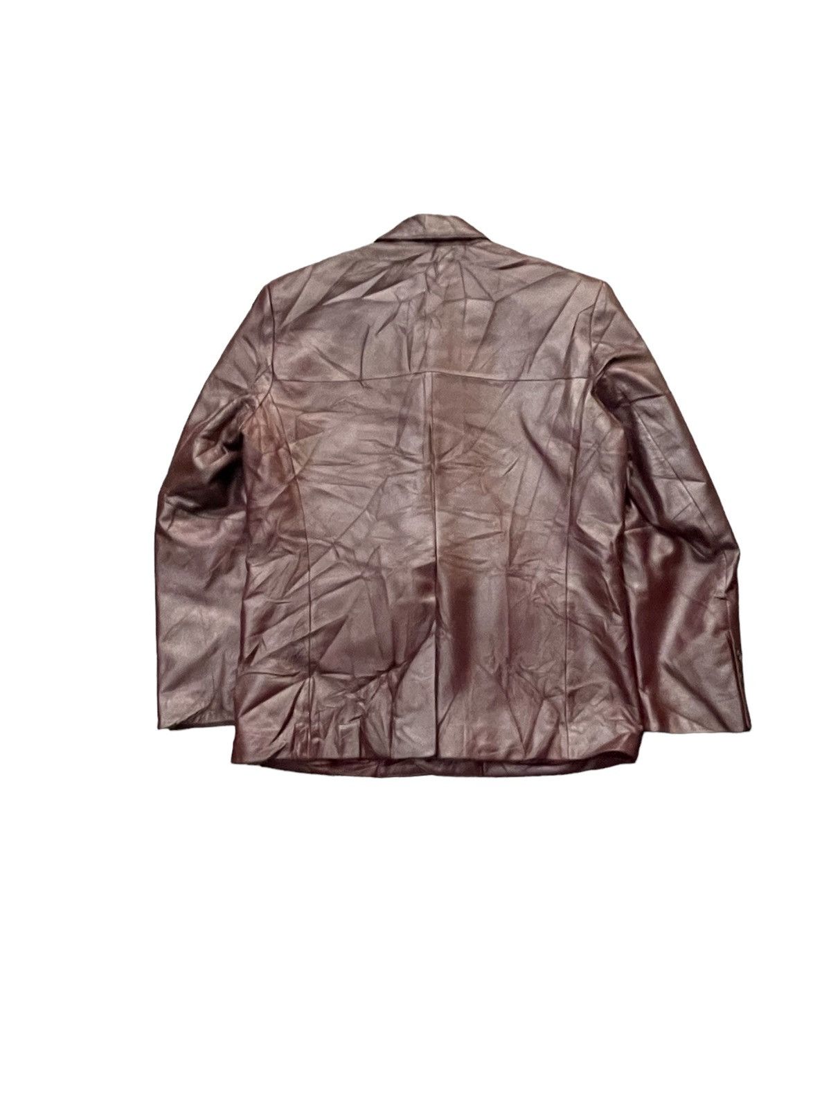Japanese Brand Bay leaf Leather Jacket Size US S / EU 44-46 / 1 - 8 Thumbnail