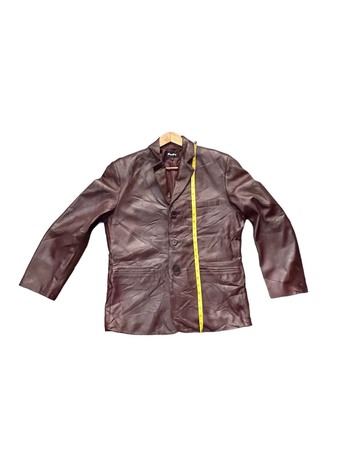 Japanese Brand Bay leaf Leather Jacket Size US S / EU 44-46 / 1 - 3 Thumbnail