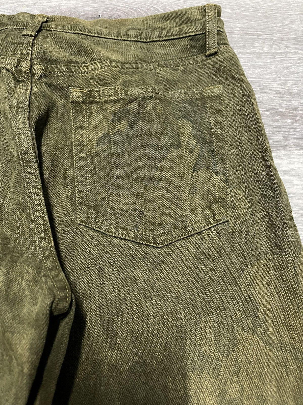 Japanese Brand × Uniqlo × Vintage Uniqlo Jeans Custom Dark Green Size US 30 / EU 46 - 4 Thumbnail