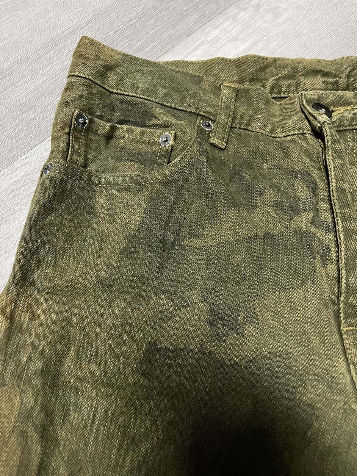Japanese Brand × Uniqlo × Vintage Uniqlo Jeans Custom Dark Green Size US 30 / EU 46 - 5 Thumbnail