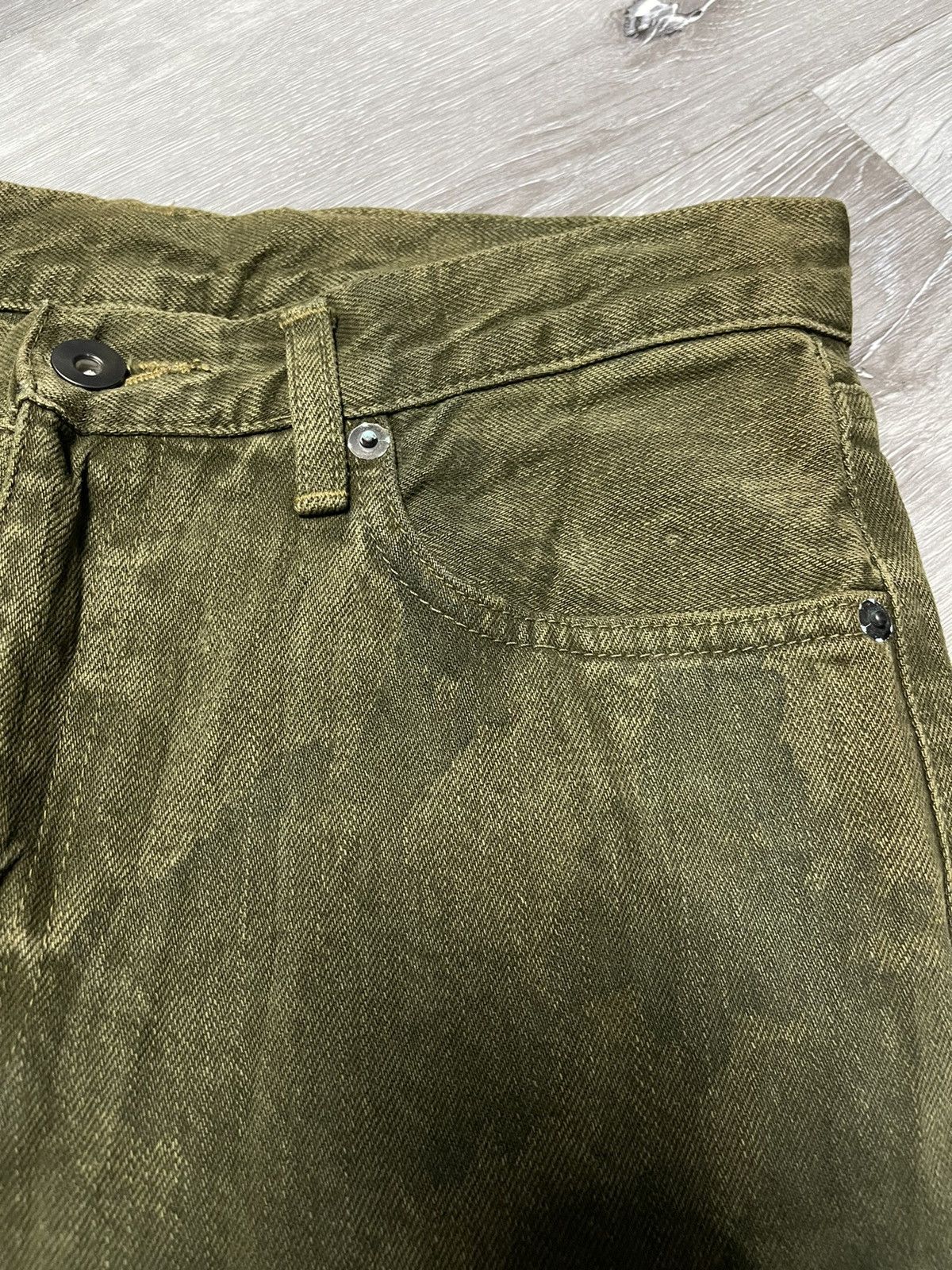 Japanese Brand × Uniqlo × Vintage Uniqlo Jeans Custom Dark Green Size US 30 / EU 46 - 6 Thumbnail