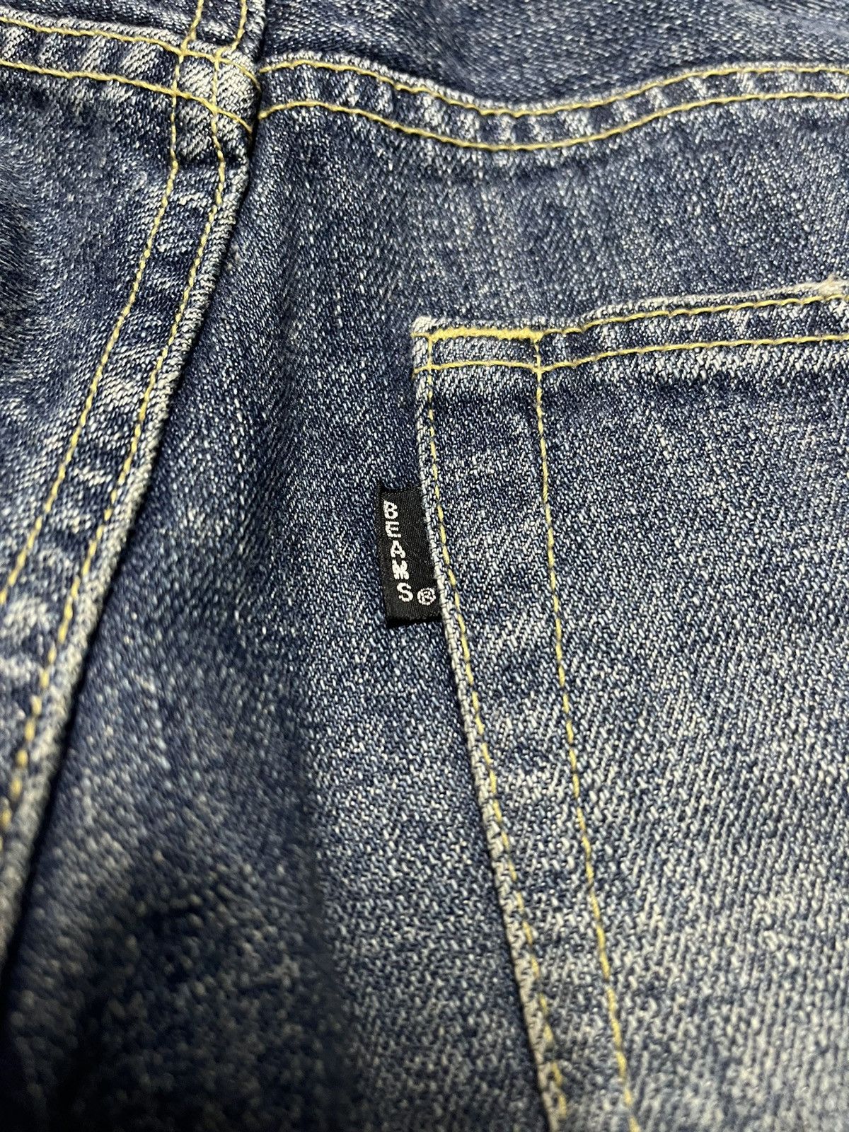 Beams Plus × Japanese Brand Vintage Beams Distressed Denim Jeans Size US 30 / EU 46 - 9 Thumbnail