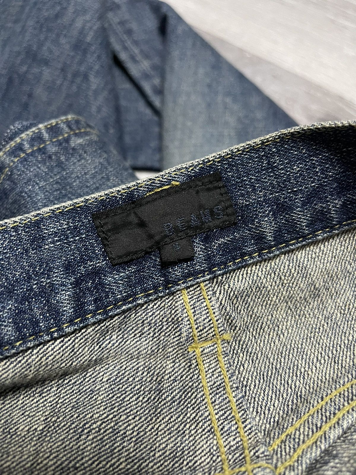 Beams Plus × Japanese Brand Vintage Beams Distressed Denim Jeans Size US 30 / EU 46 - 10 Thumbnail