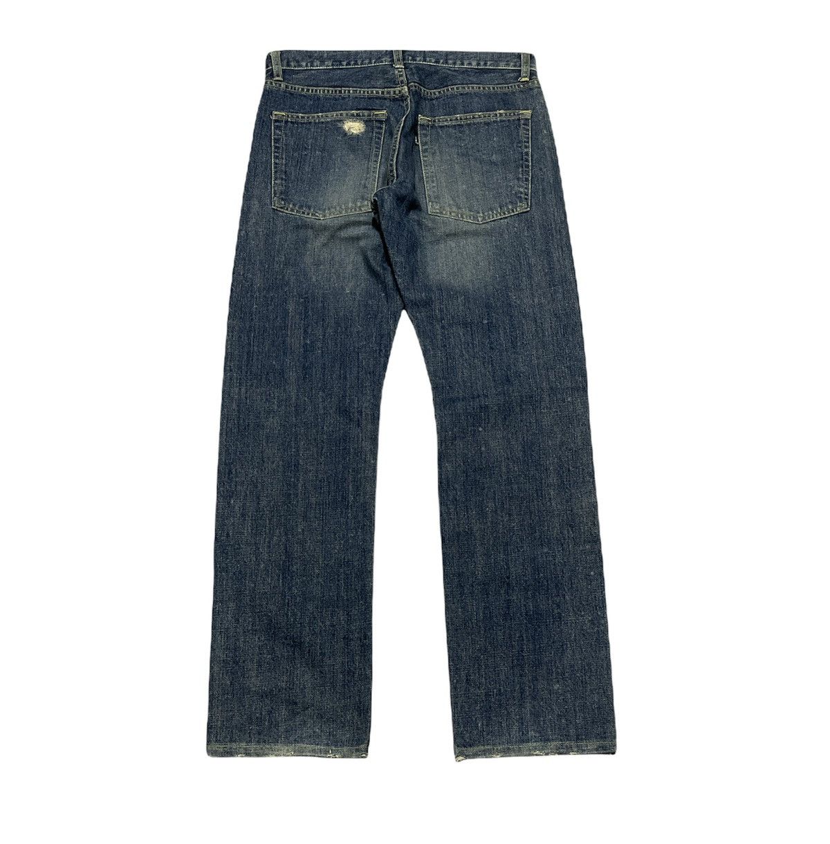 Beams Plus × Japanese Brand Vintage Beams Distressed Denim Jeans Size US 30 / EU 46 - 2 Thumbnail