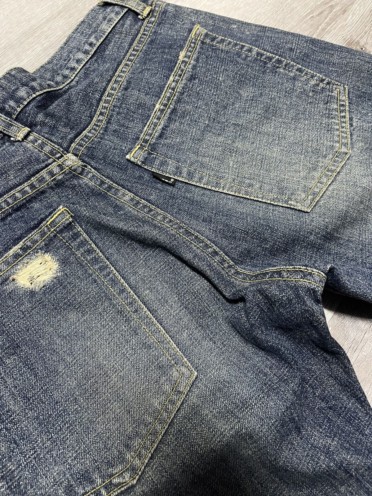 Beams Plus × Japanese Brand Vintage Beams Distressed Denim Jeans Size US 30 / EU 46 - 5 Thumbnail