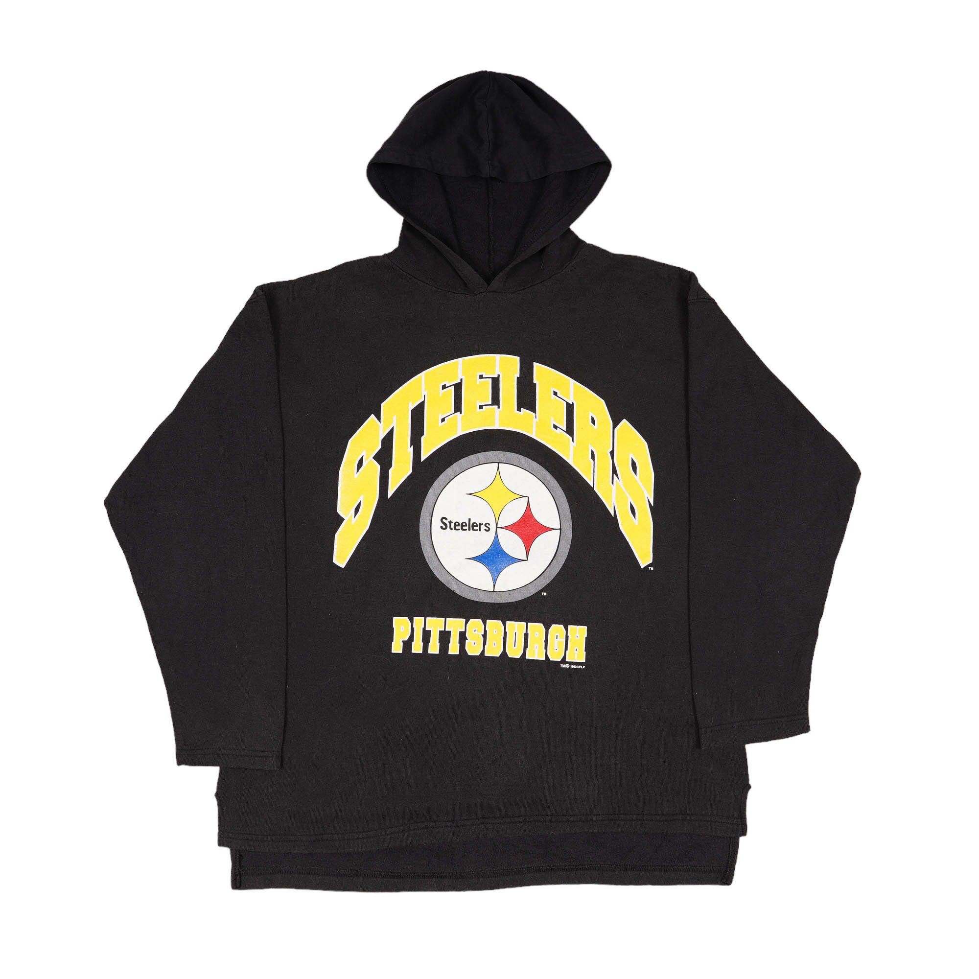 Vintage 90's NFL Pittsburgh Steelers Pullover Hoodie … - Gem