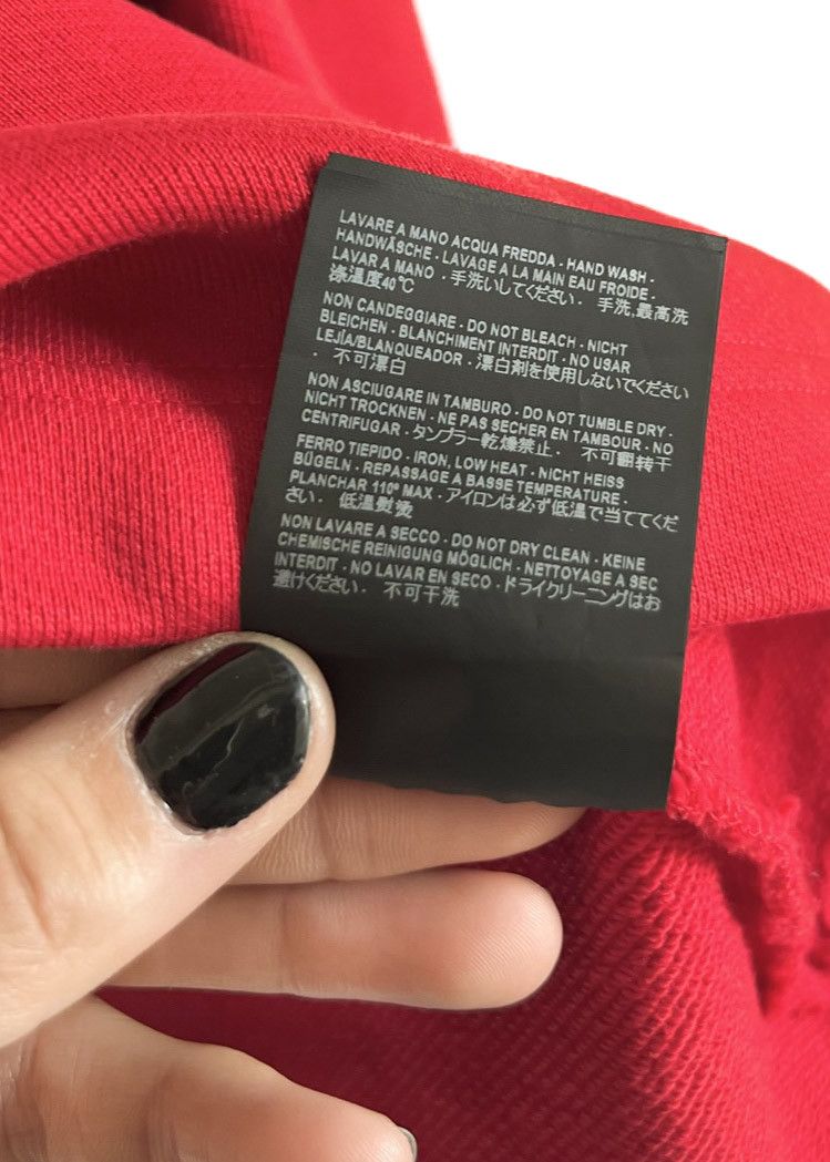Balenciaga Balenciaga Red Cropped Hoodie Size S / US 4 / IT 40 - 6 Thumbnail