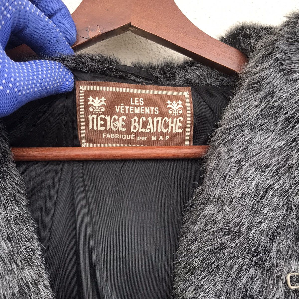 Beauty Beast × Japanese Brand JAPAN Les Vetements Blanche Mohair FUR JACKET HOODED Size US M / EU 48-50 / 2 - 10 Thumbnail