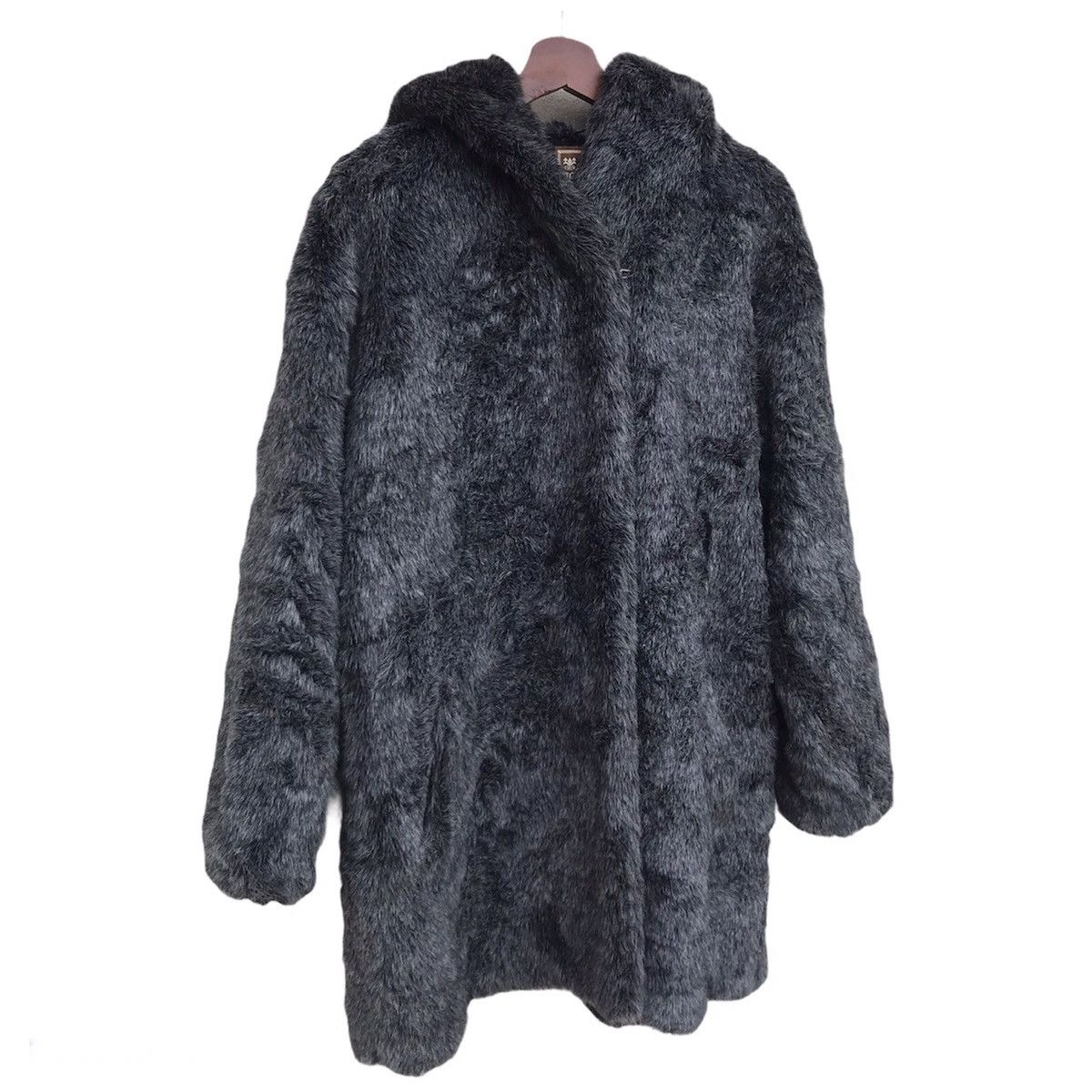 Beauty Beast × Japanese Brand JAPAN Les Vetements Blanche Mohair FUR JACKET HOODED Size US M / EU 48-50 / 2 - 1 Thumbnail