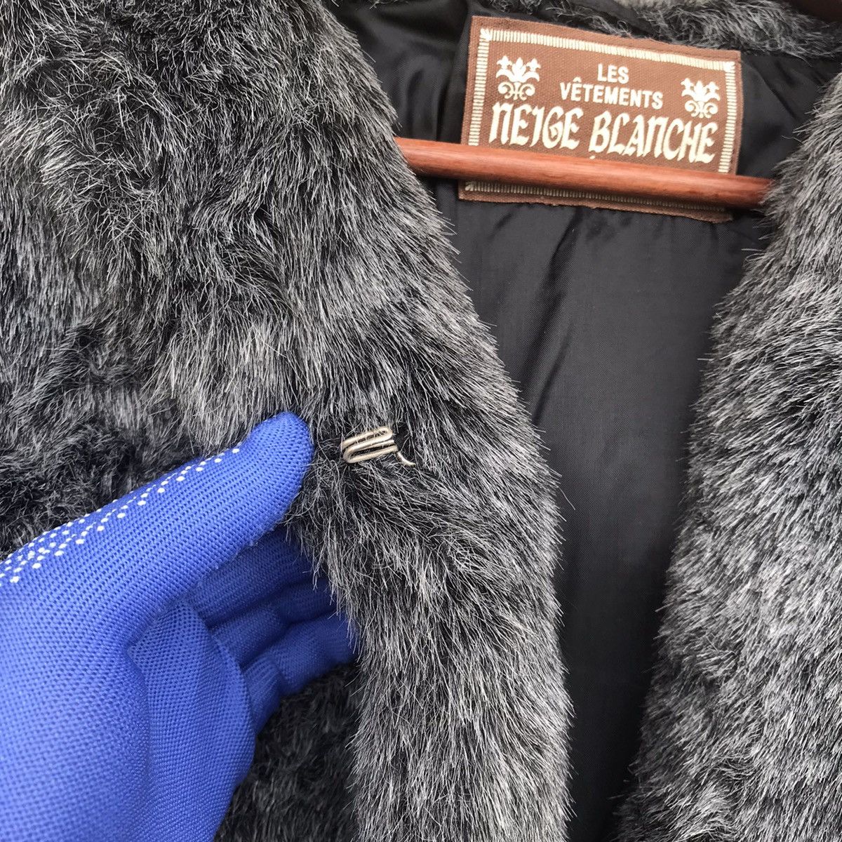 Beauty Beast × Japanese Brand JAPAN Les Vetements Blanche Mohair FUR JACKET HOODED Size US M / EU 48-50 / 2 - 8 Thumbnail
