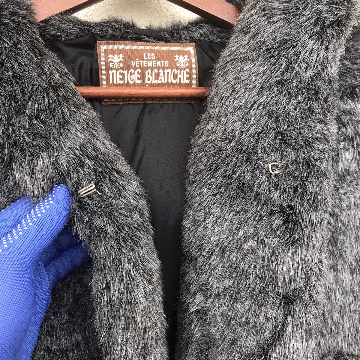 Beauty Beast × Japanese Brand JAPAN Les Vetements Blanche Mohair FUR JACKET HOODED Size US M / EU 48-50 / 2 - 7 Thumbnail