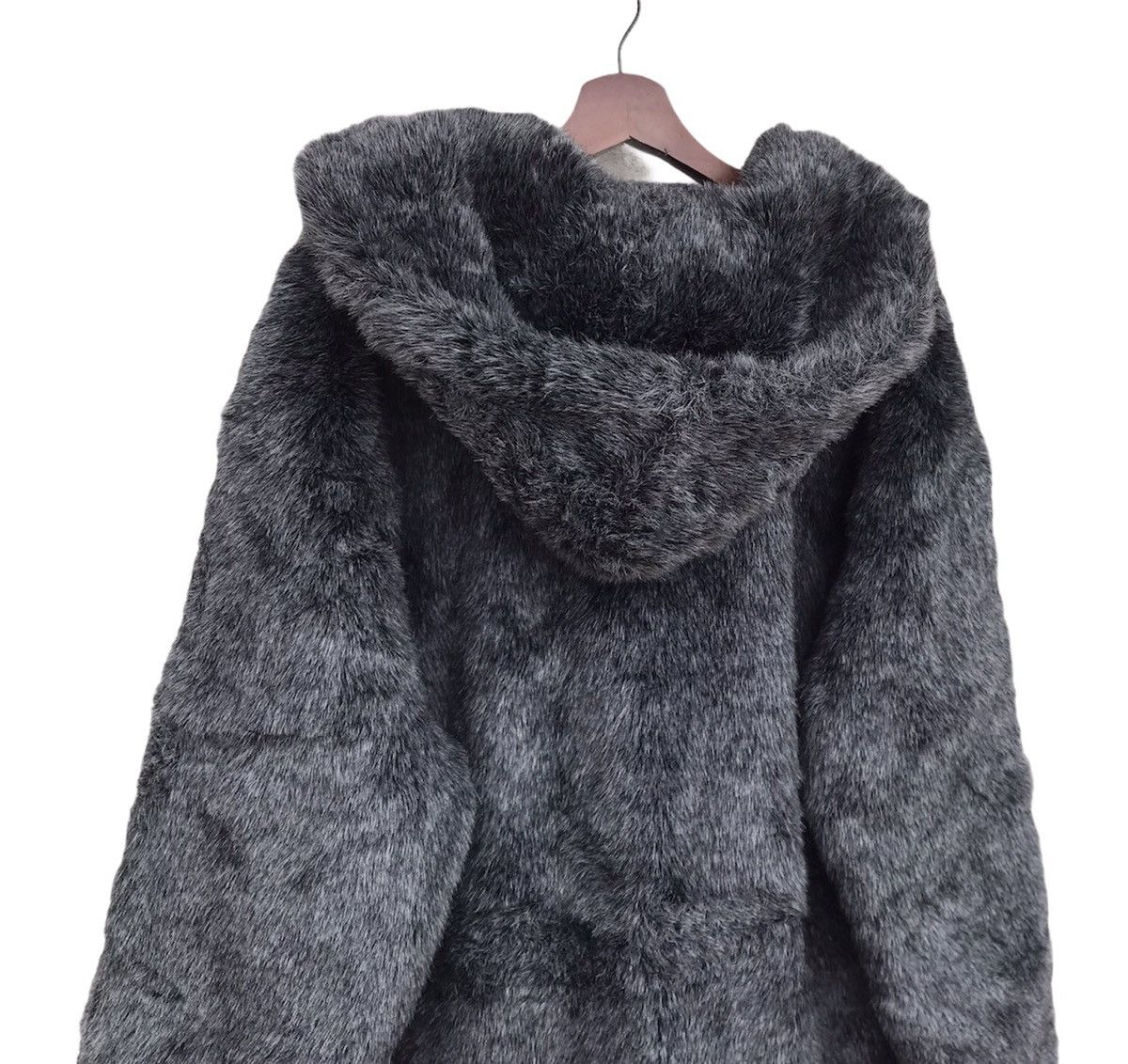 Beauty Beast × Japanese Brand JAPAN Les Vetements Blanche Mohair FUR JACKET HOODED Size US M / EU 48-50 / 2 - 6 Thumbnail