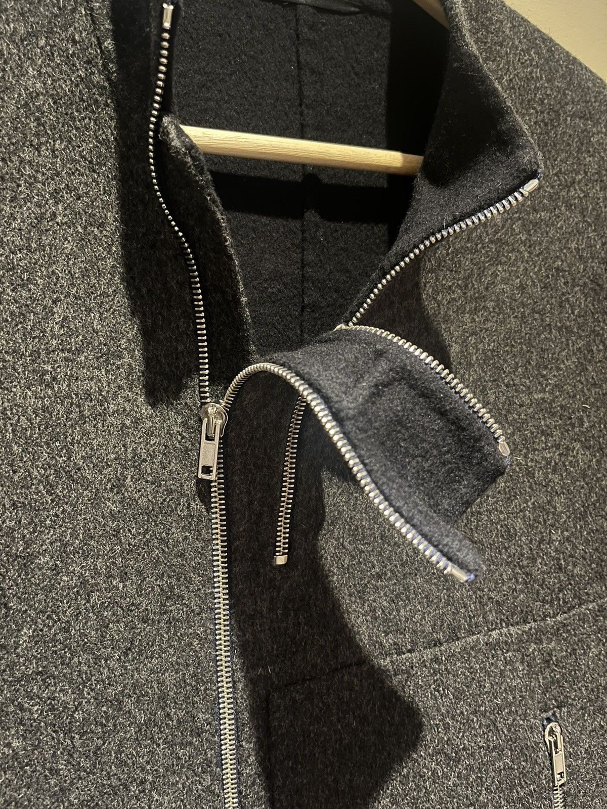 Raf Simons × Raf by Raf Simons Multi-zip Wool Jacket Size US M / EU 48-50 / 2 - 2 Thumbnail