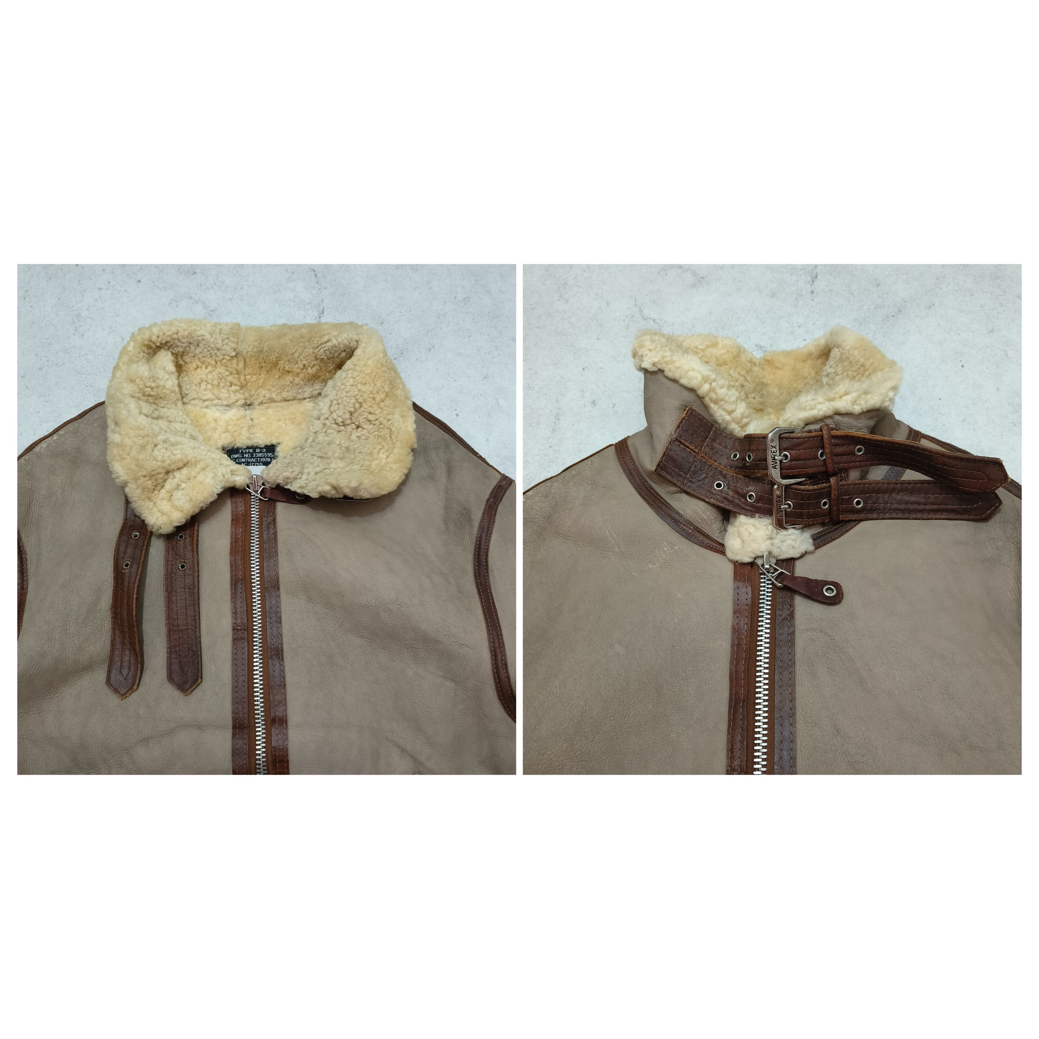Avirex Vintage 80s Avirex Limited USA B3 Shearling Leather Jacket Size US M / EU 48-50 / 2 - 6 Thumbnail