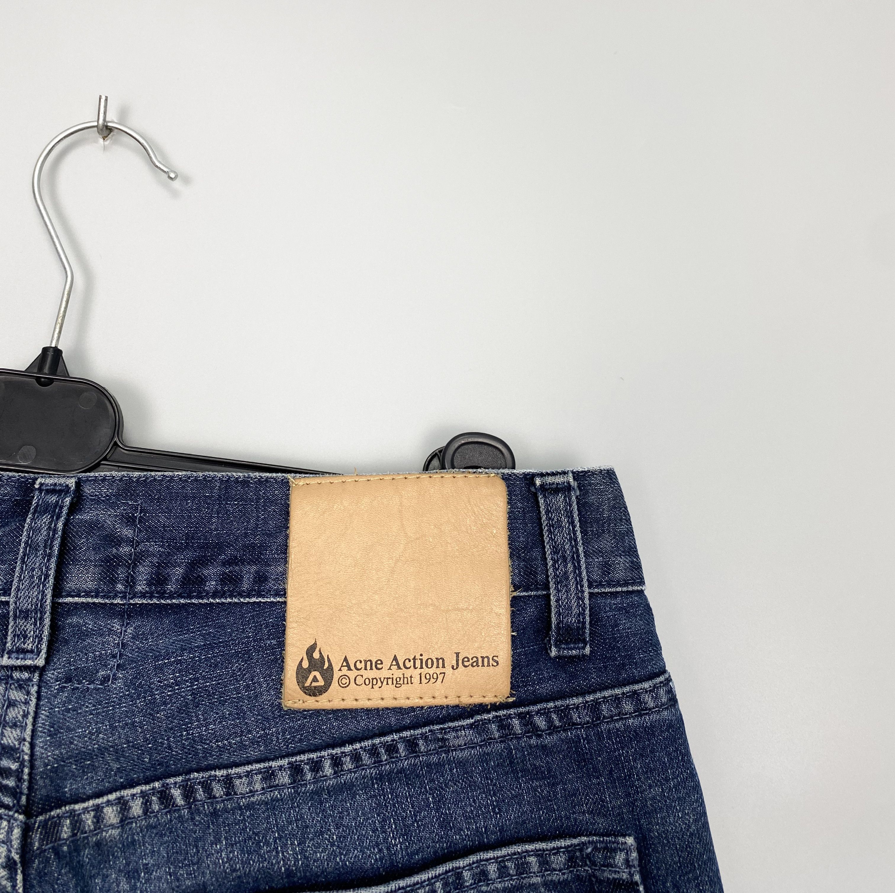 Acne Studios Vintage ACNE Action Jeans 1997 Denim Leather Patch W31 L32 Size US 31 - 11 Thumbnail