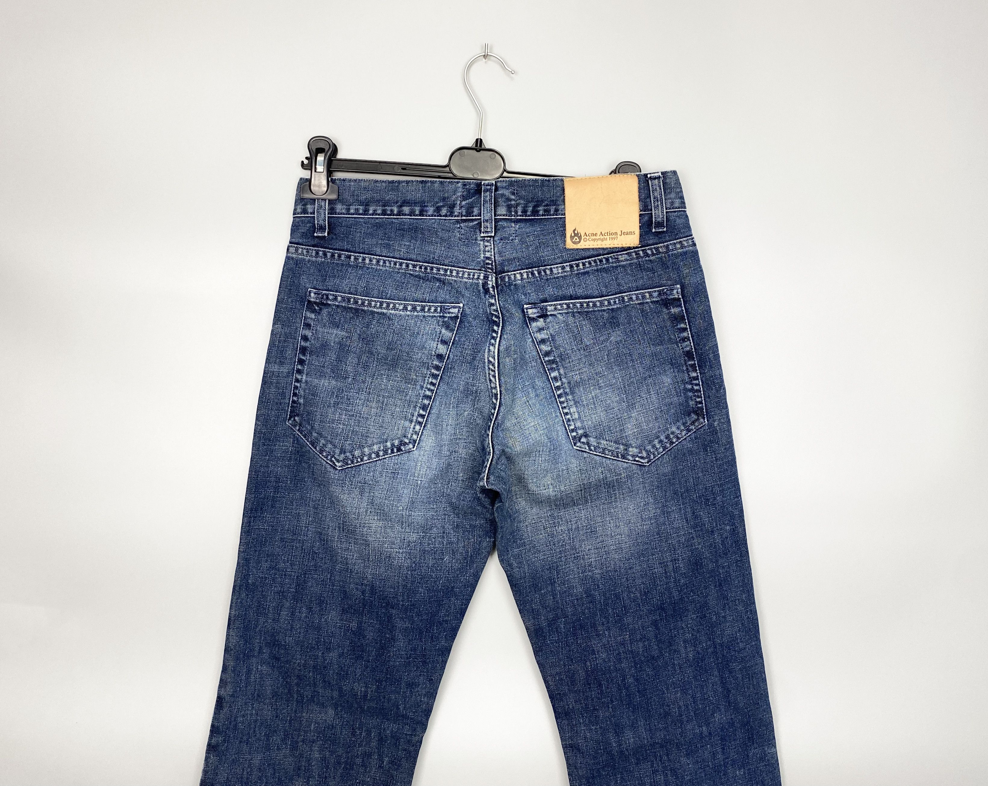 Acne Studios Vintage ACNE Action Jeans 1997 Denim Leather Patch W31 L32 Size US 31 - 10 Thumbnail