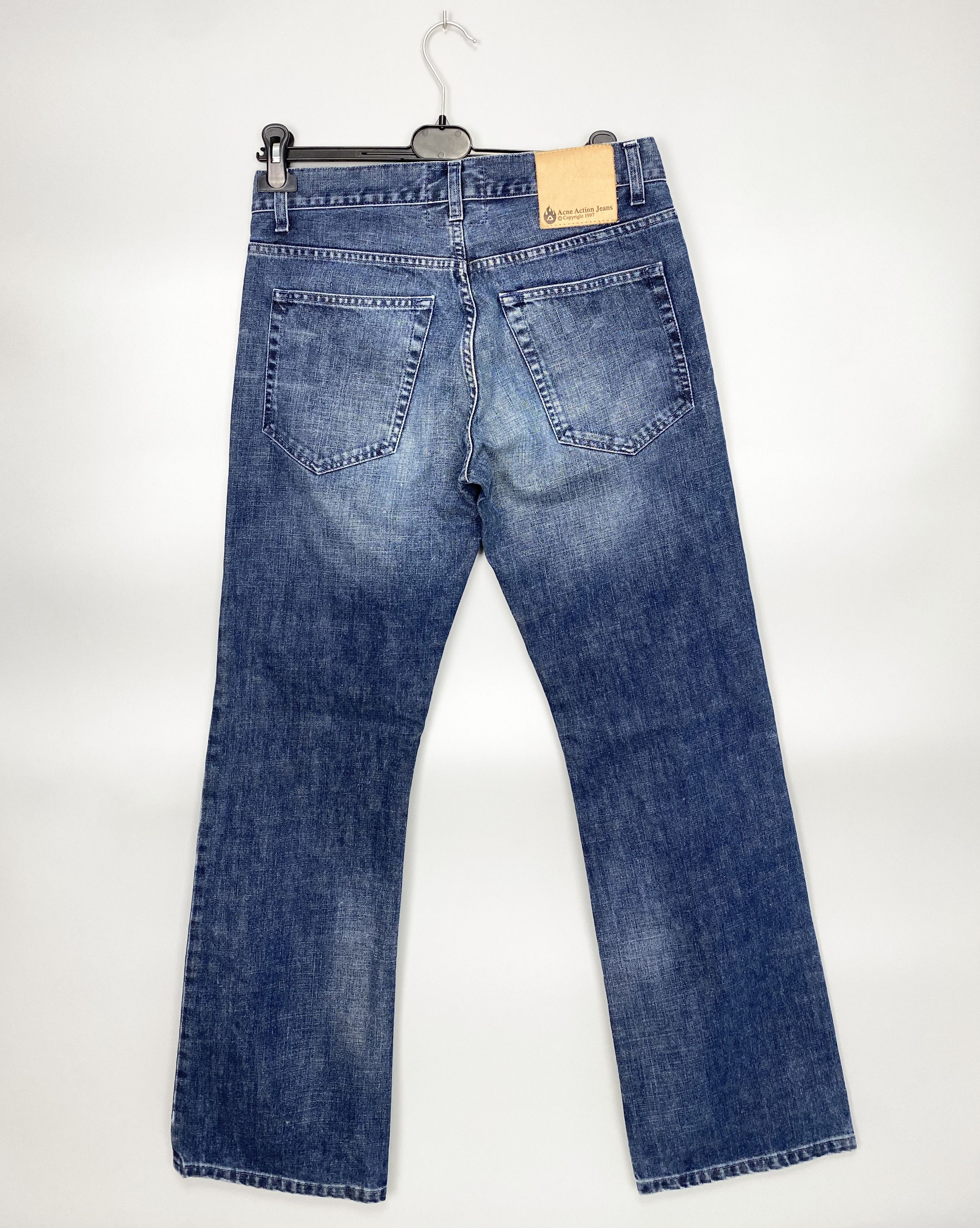 Acne Studios Vintage ACNE Action Jeans 1997 Denim Leather Patch W31 L32 Size US 31 - 9 Thumbnail