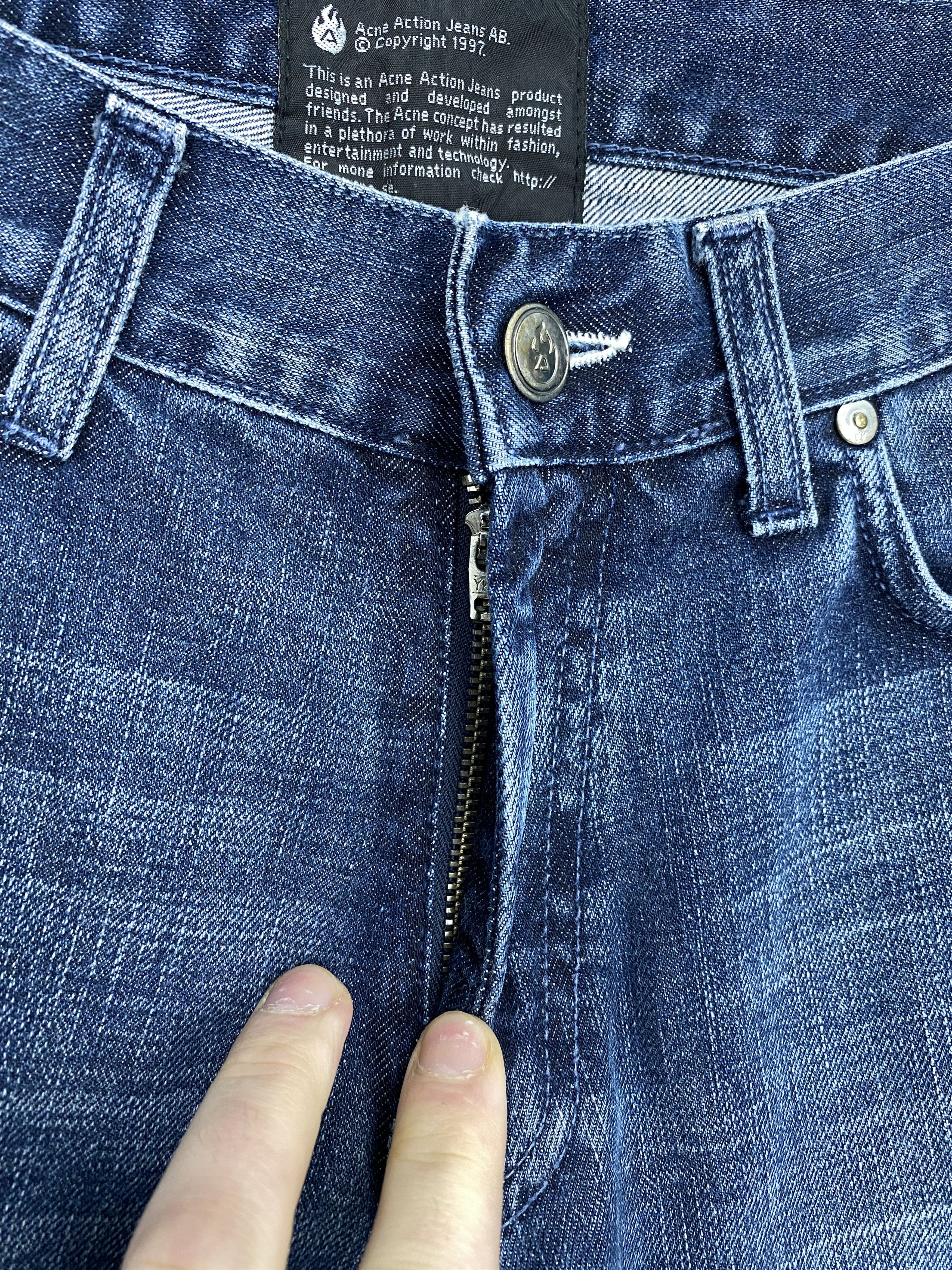 Acne Studios Vintage ACNE Action Jeans 1997 Denim Leather Patch W31 L32 Size US 31 - 6 Thumbnail