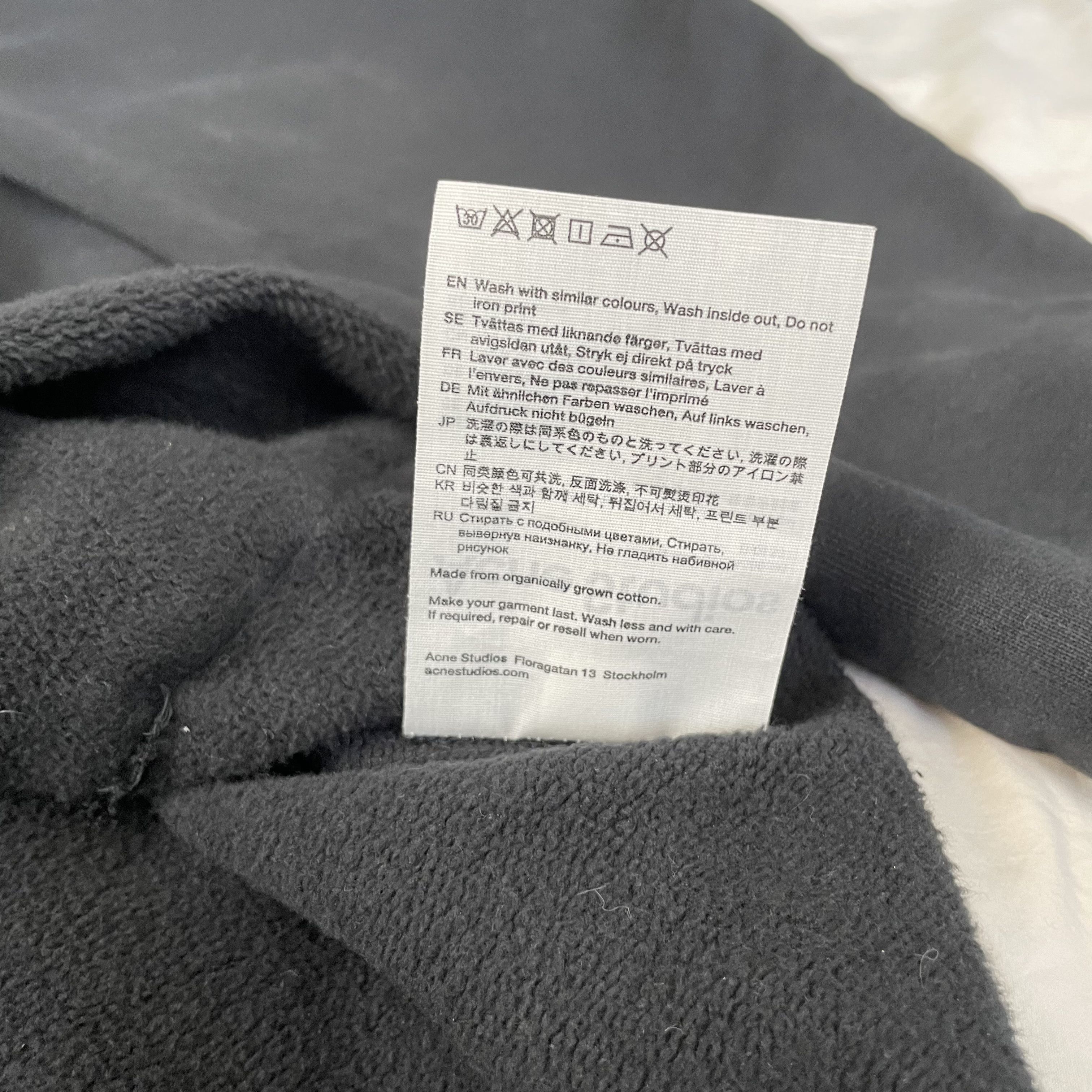 Acne Studios Logo-Print Fleece-Back Cotton-Jersey Hoodie Size US S / EU 44-46 / 1 - 5 Thumbnail