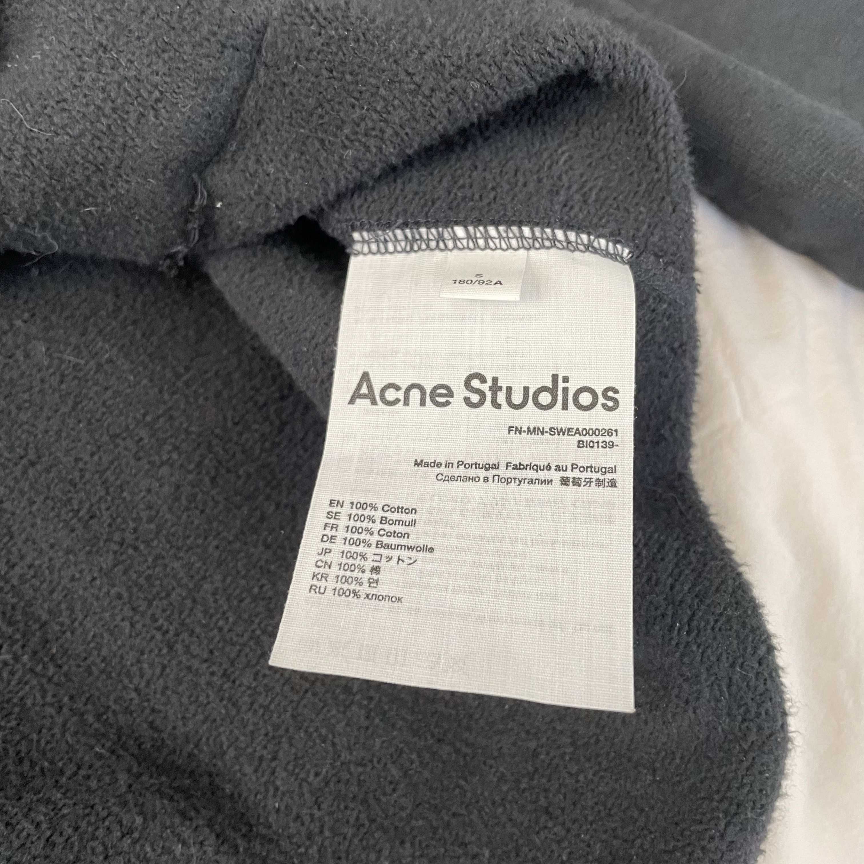 Acne Studios Logo-Print Fleece-Back Cotton-Jersey Hoodie Size US S / EU 44-46 / 1 - 4 Thumbnail
