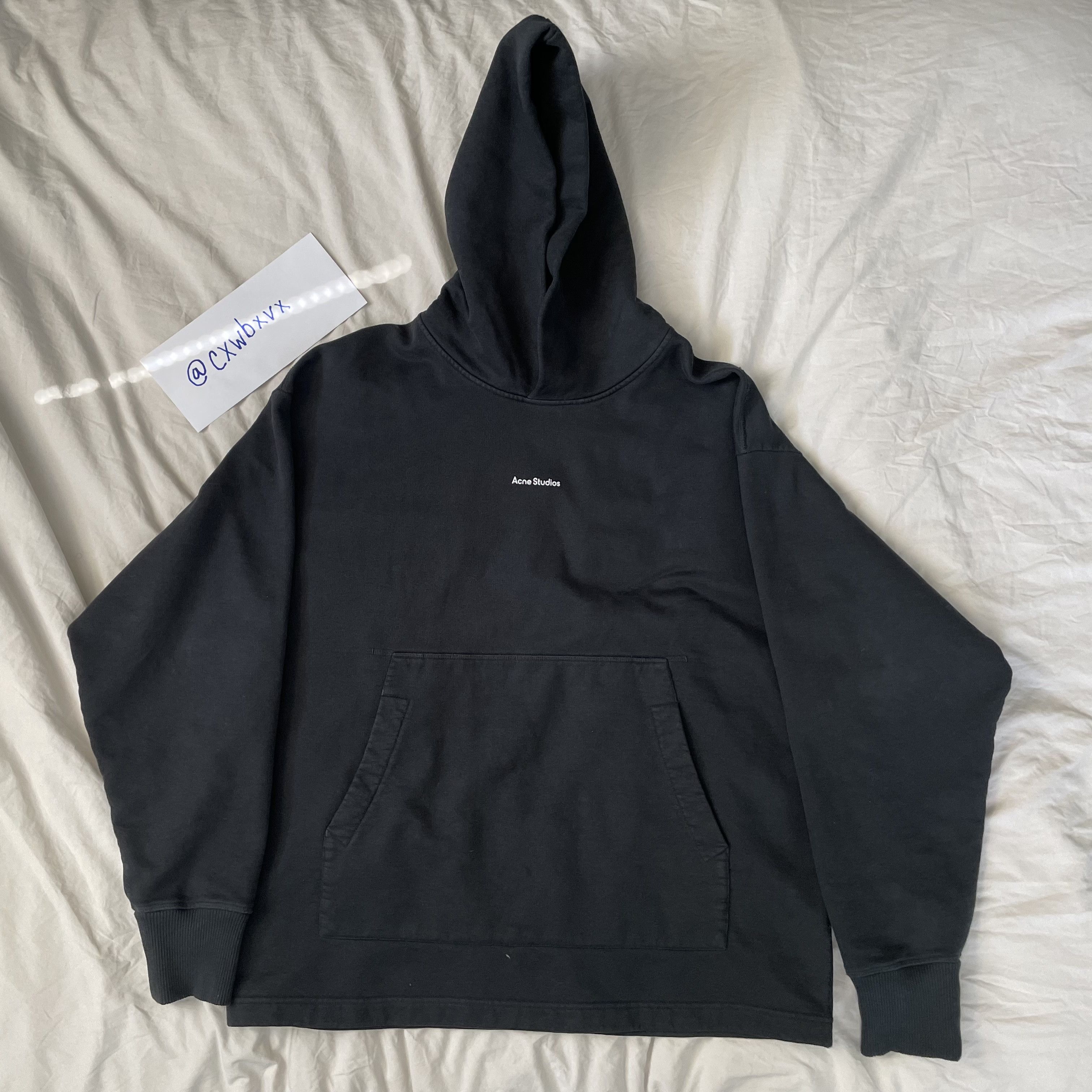 Acne Studios Logo-Print Fleece-Back Cotton-Jersey Hoodie Size US S / EU 44-46 / 1 - 3 Thumbnail