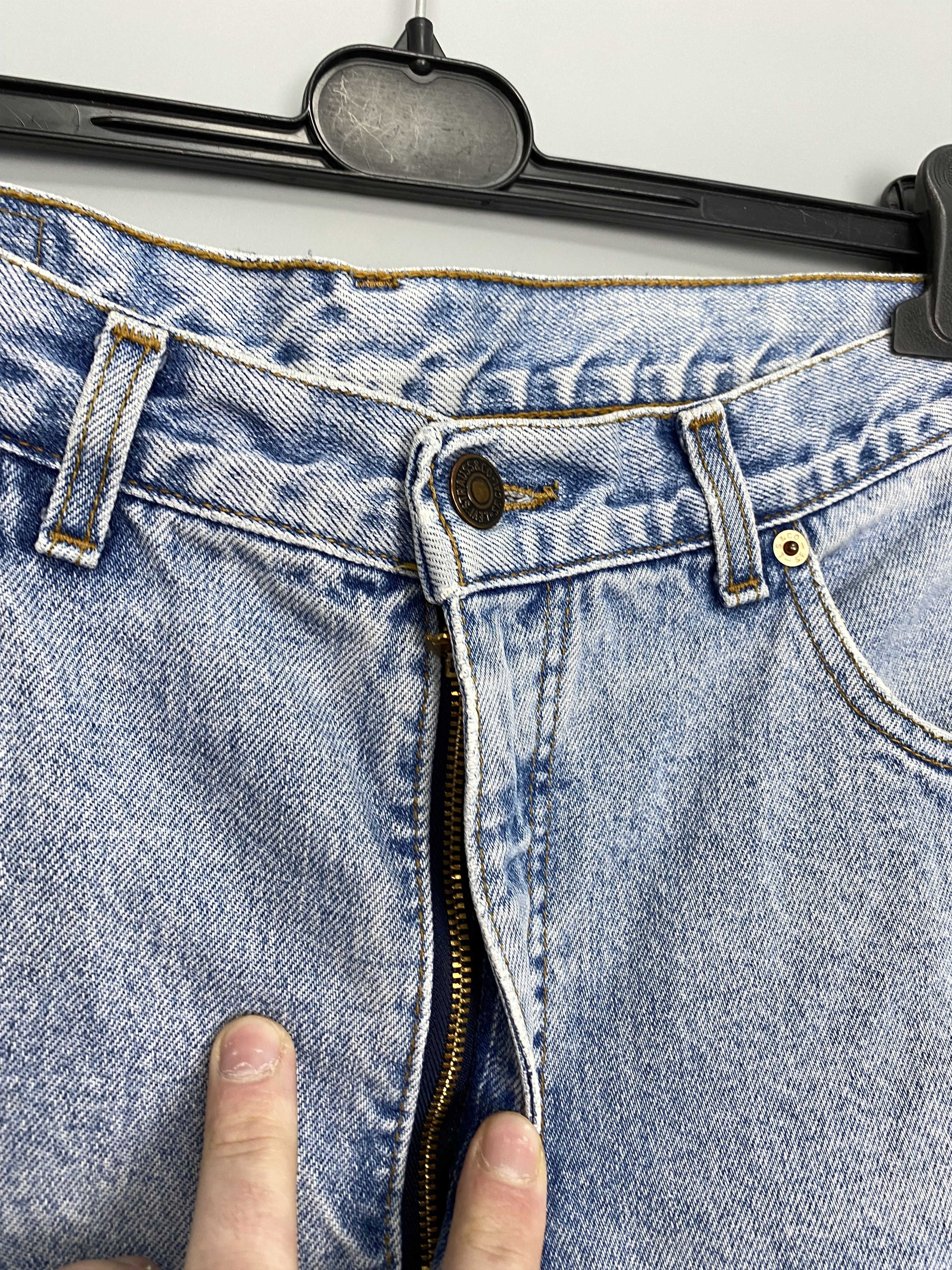 Levi's Vintage LEVIS 725 Patchwork Denim Jeans Orange Tab W34 L30 Size US 34 / EU 50 - 5 Thumbnail