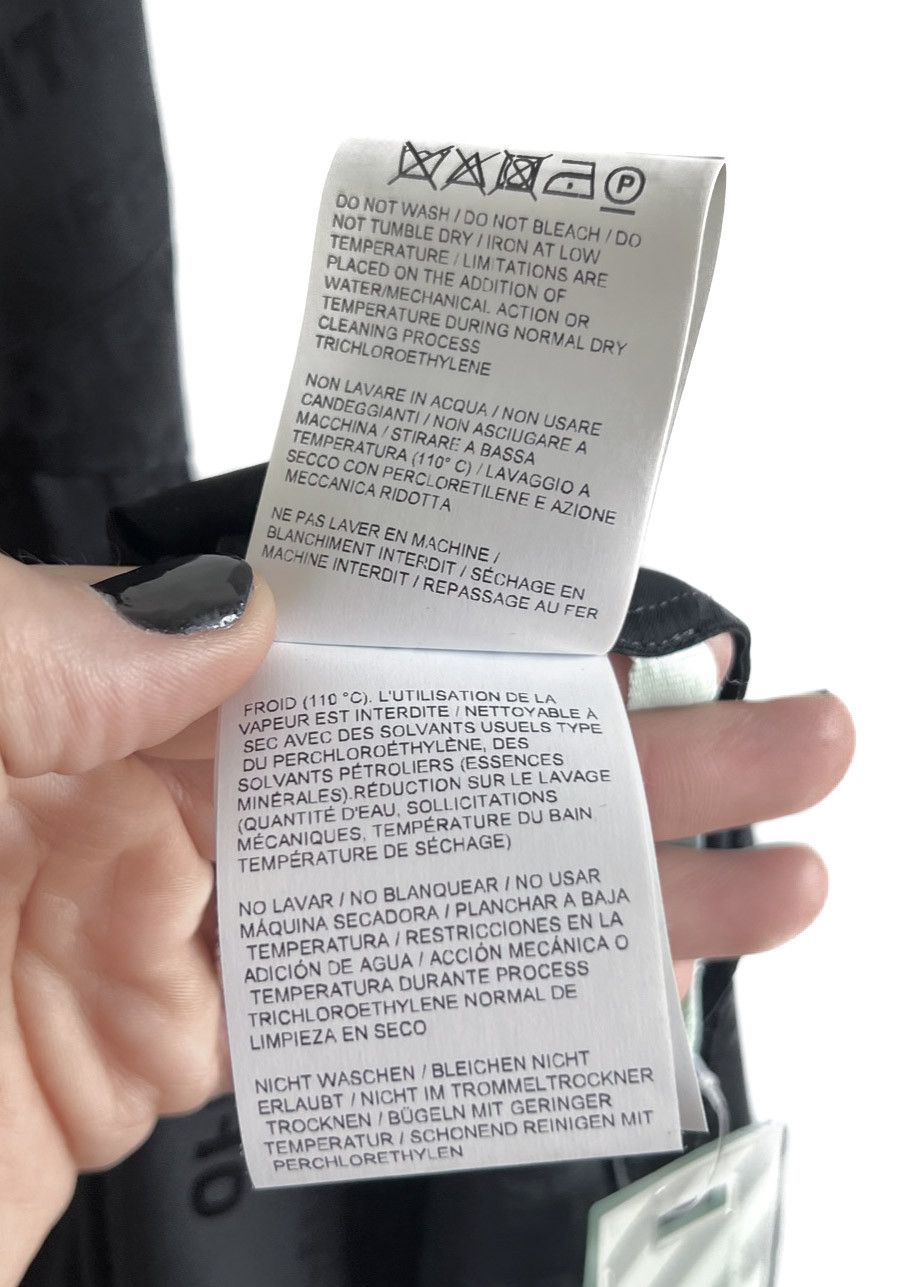 Off-White Off-White 2019 Black Logo Satin Dress Size XXS / US 00 / IT 34 - 8 Thumbnail