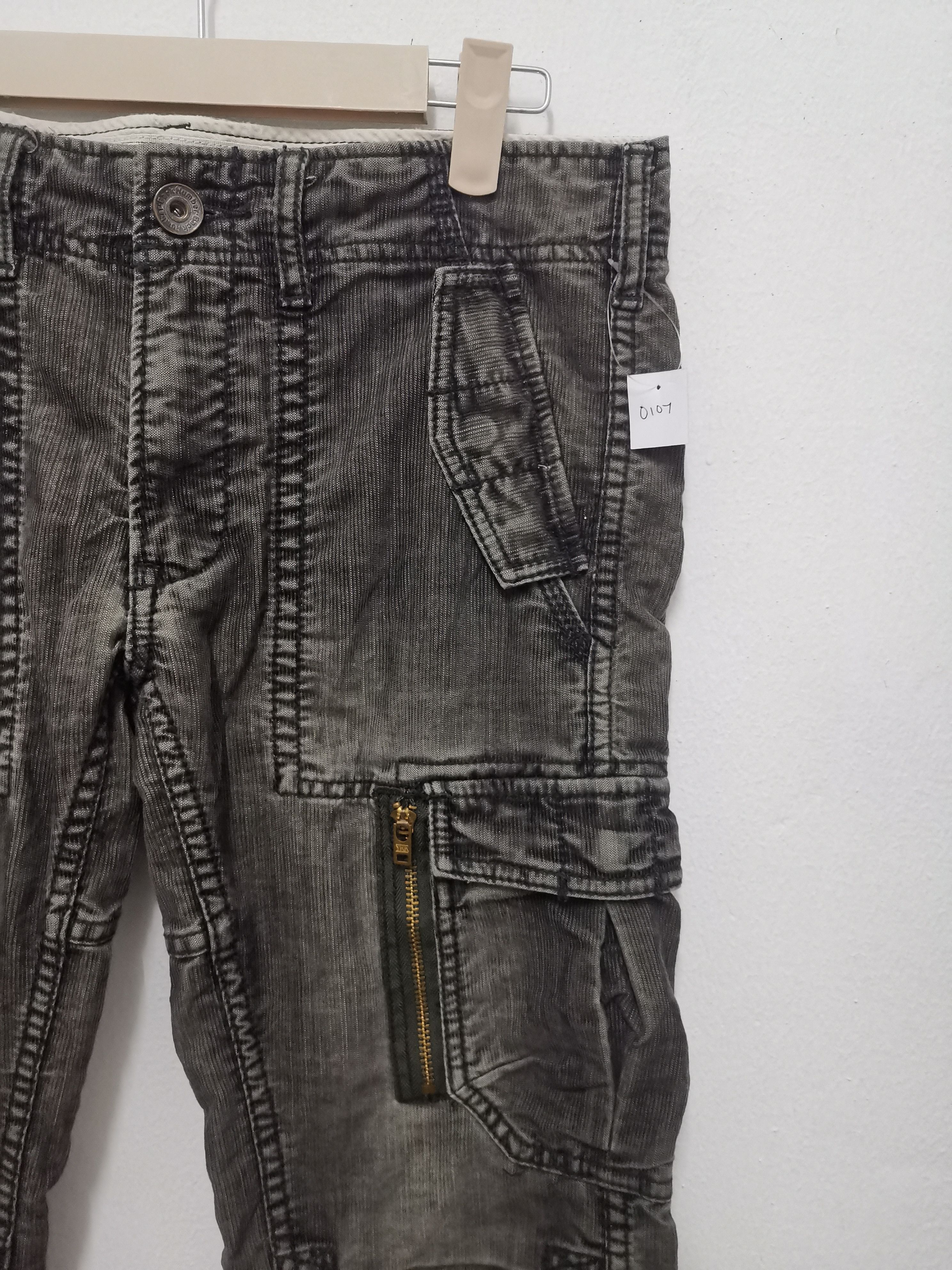 Back Number Cargo Pants, curdroy cargo pants