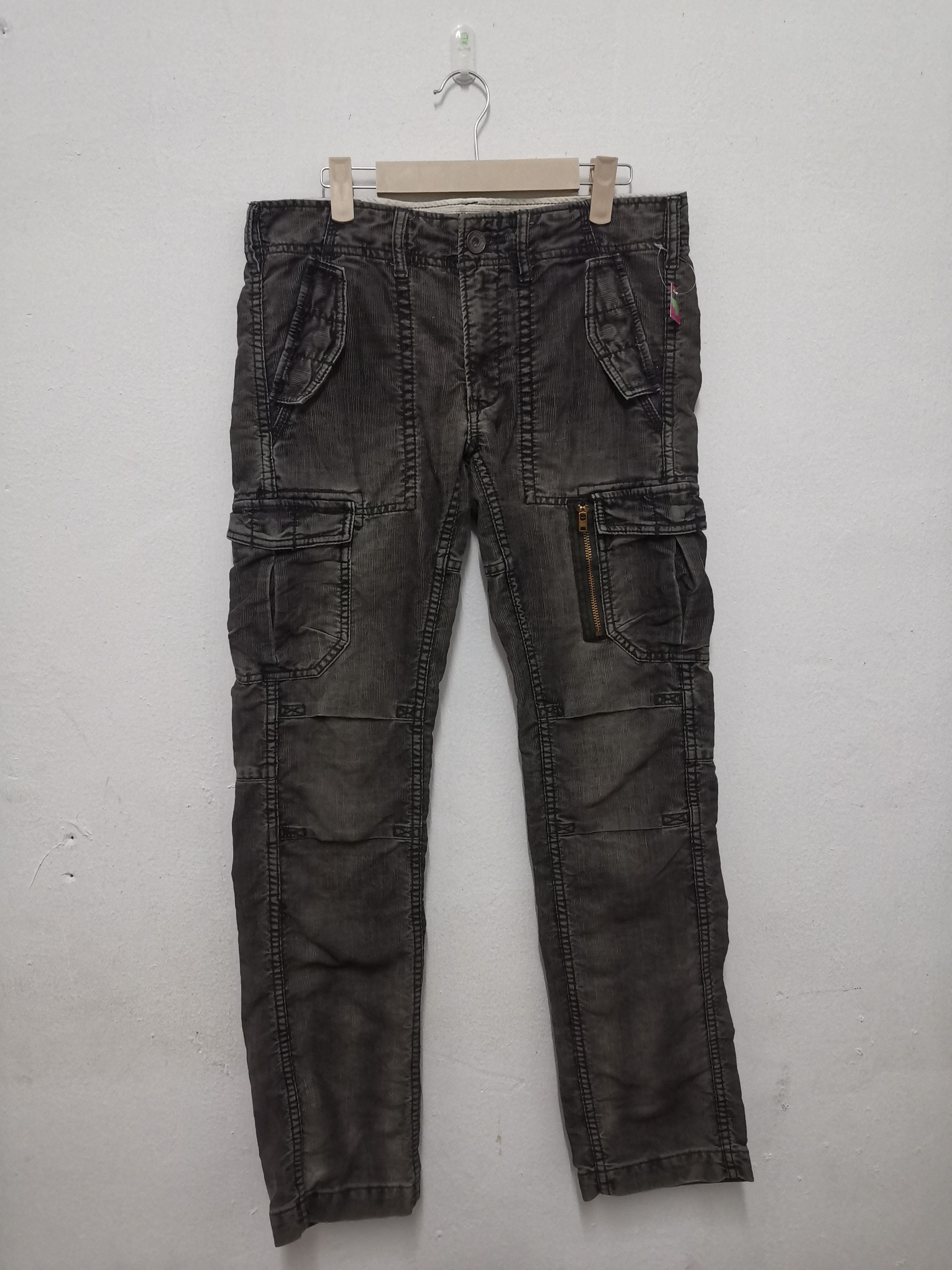 Back Number Cargo Pants curdroy cargo pants
