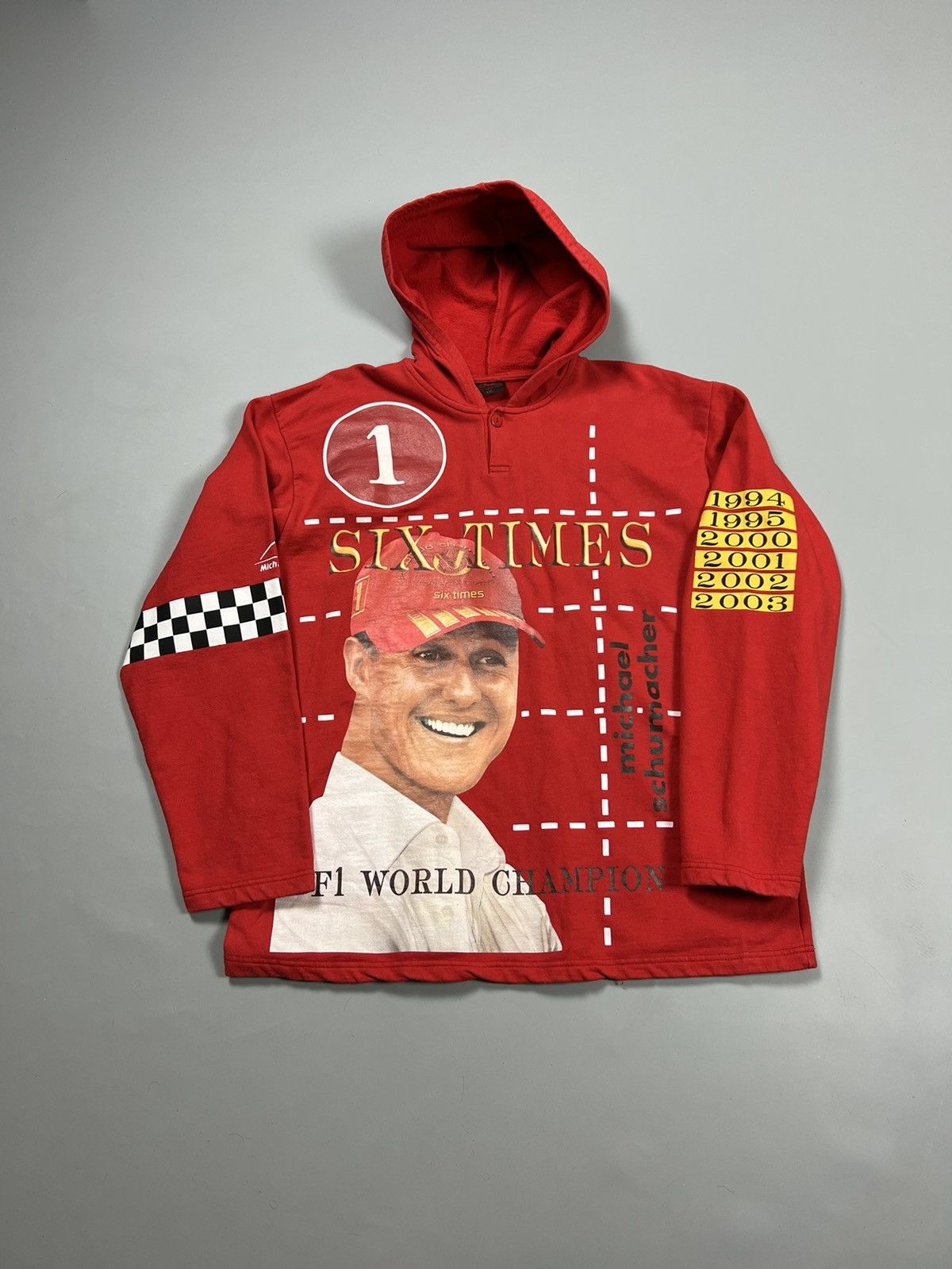 Écharpe Vintage Michael Schumacher Ferrari – Années 90 – Formule 1 F1