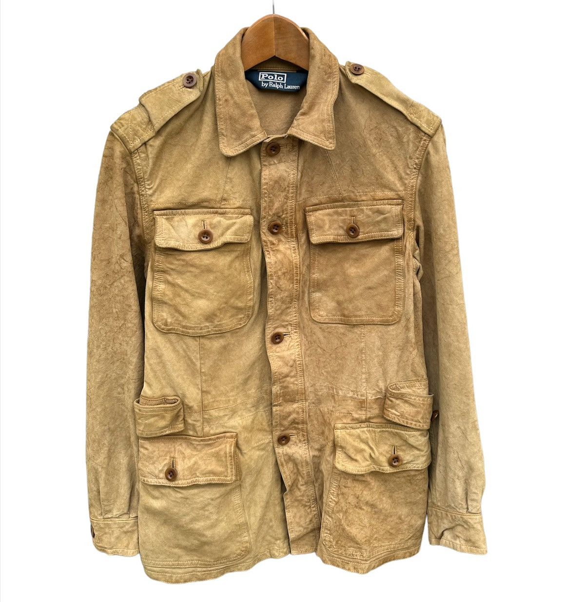 Polo Ralph lauren military leather jacket