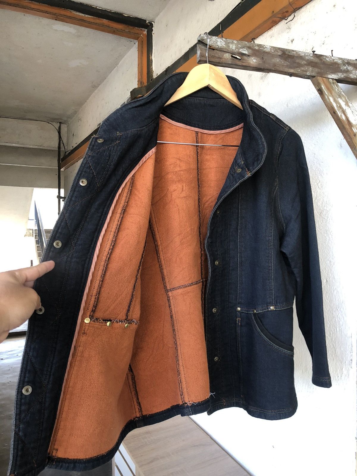 Kansai Yamamoto Vintage Kansai Bis Collection Stretchable Denim Jacket Size L / US 10 / IT 46 - 12 Thumbnail