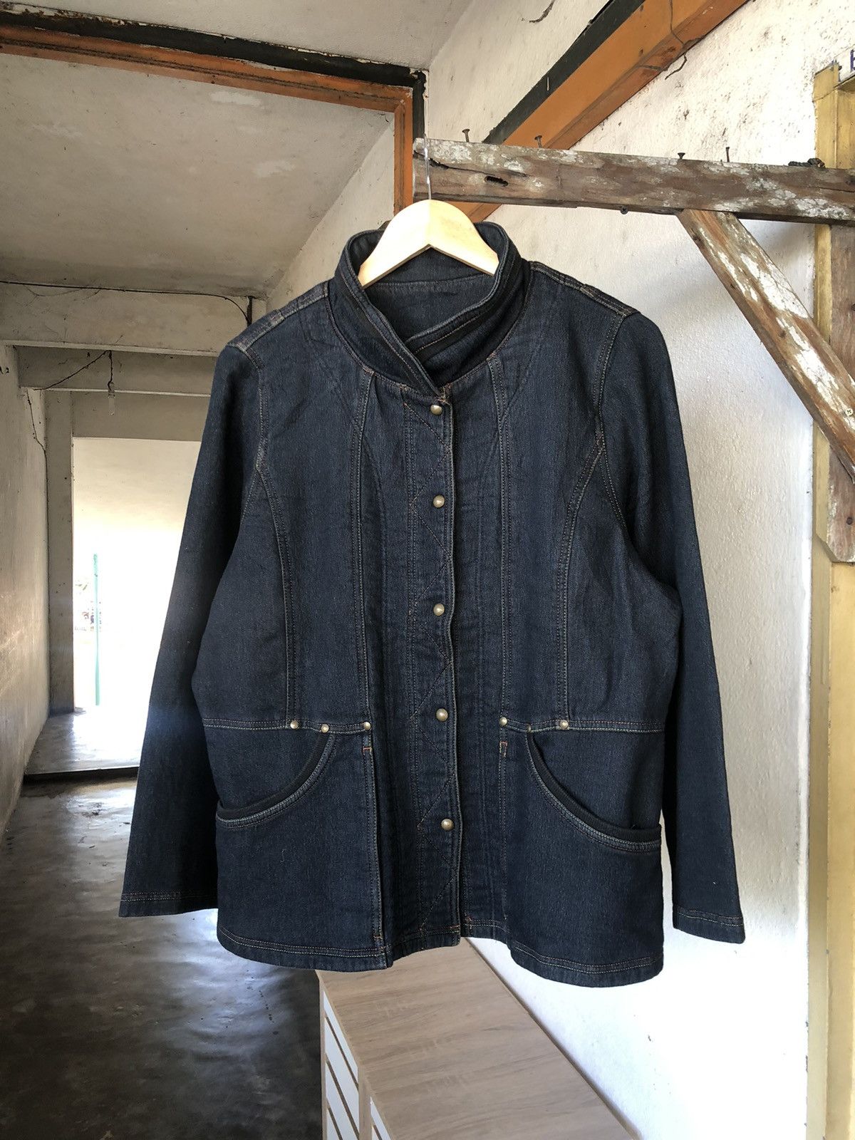 Kansai Yamamoto Vintage Kansai Bis Collection Stretchable Denim Jacket Size L / US 10 / IT 46 - 4 Thumbnail