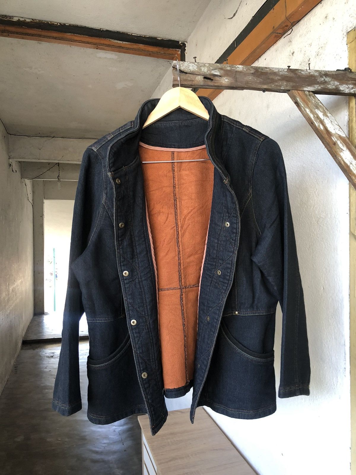 Kansai Yamamoto Vintage Kansai Bis Collection Stretchable Denim Jacket Size L / US 10 / IT 46 - 3 Thumbnail