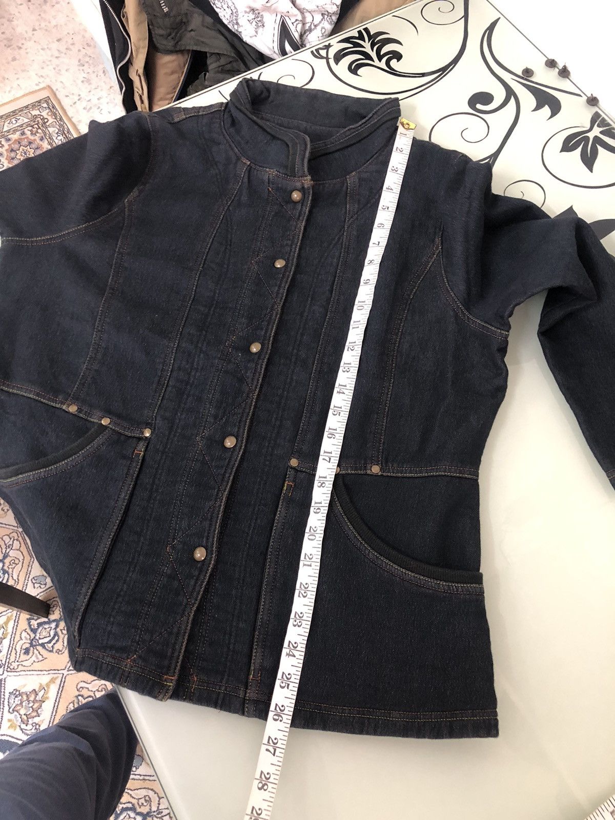 Kansai Yamamoto Vintage Kansai Bis Collection Stretchable Denim Jacket Size L / US 10 / IT 46 - 21 Thumbnail