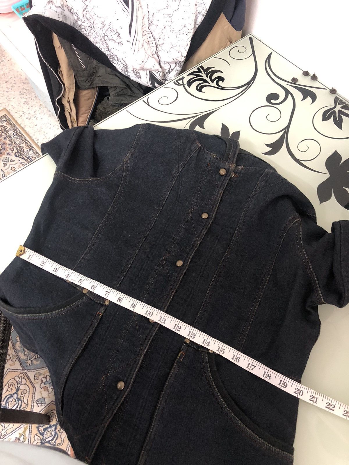Kansai Yamamoto Vintage Kansai Bis Collection Stretchable Denim Jacket Size L / US 10 / IT 46 - 23 Thumbnail