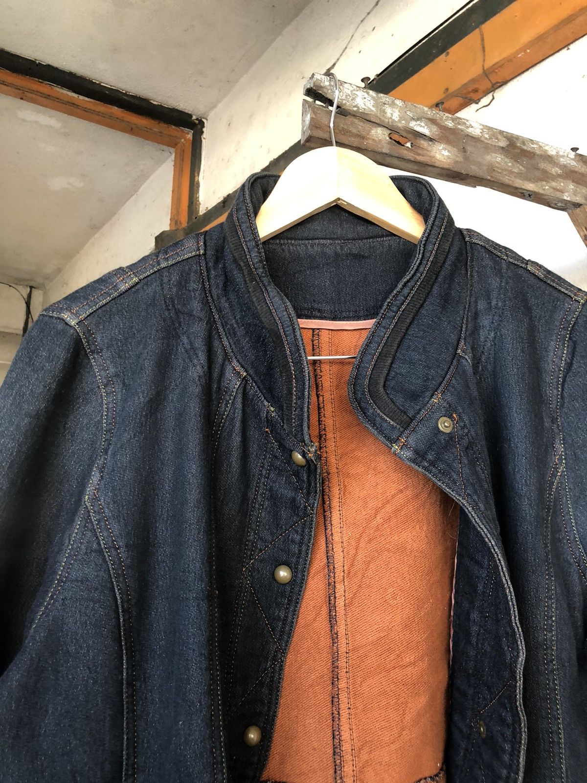 Kansai Yamamoto Vintage Kansai Bis Collection Stretchable Denim Jacket Size L / US 10 / IT 46 - 18 Thumbnail