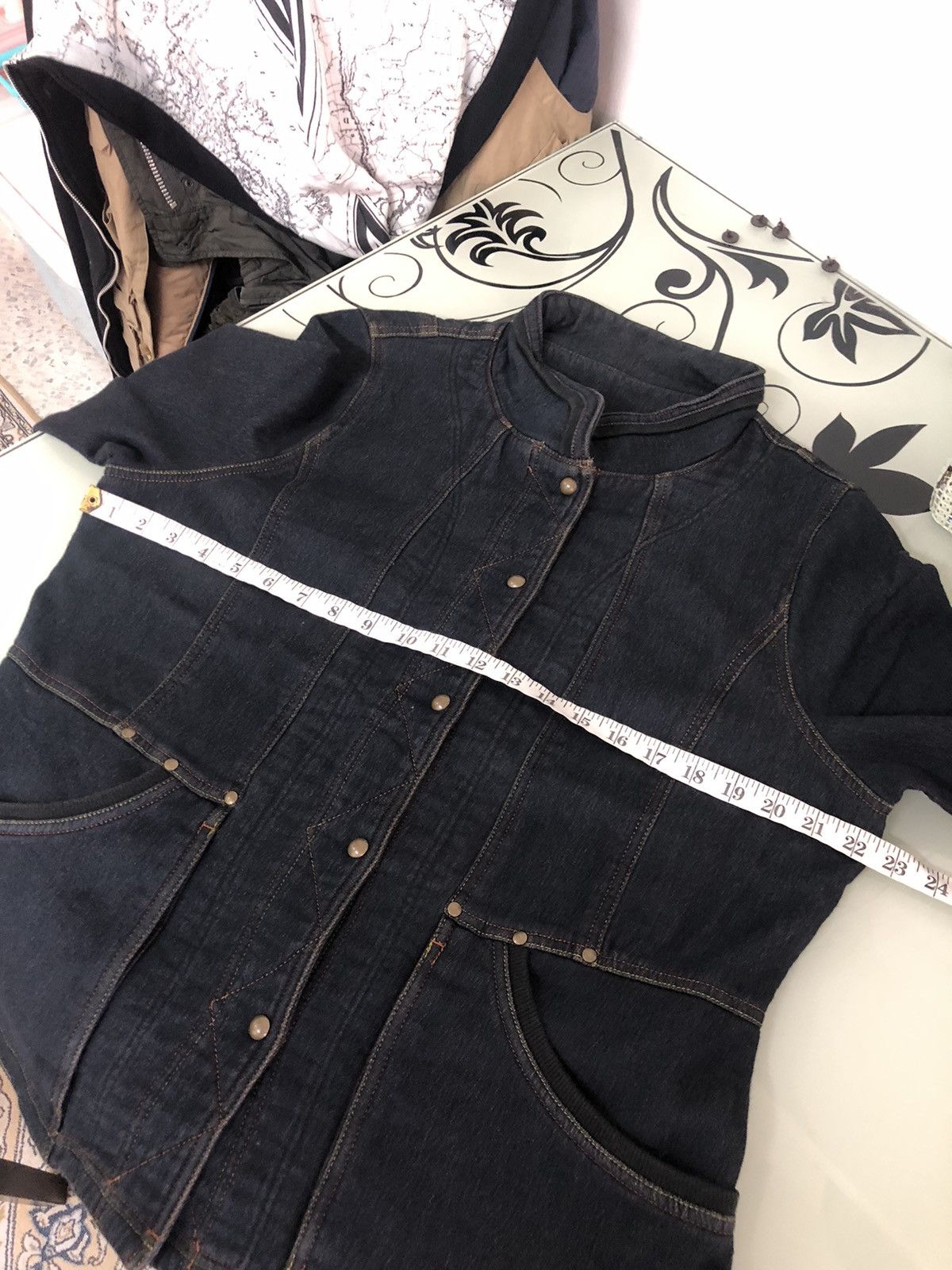 Kansai Yamamoto Vintage Kansai Bis Collection Stretchable Denim Jacket Size L / US 10 / IT 46 - 19 Thumbnail